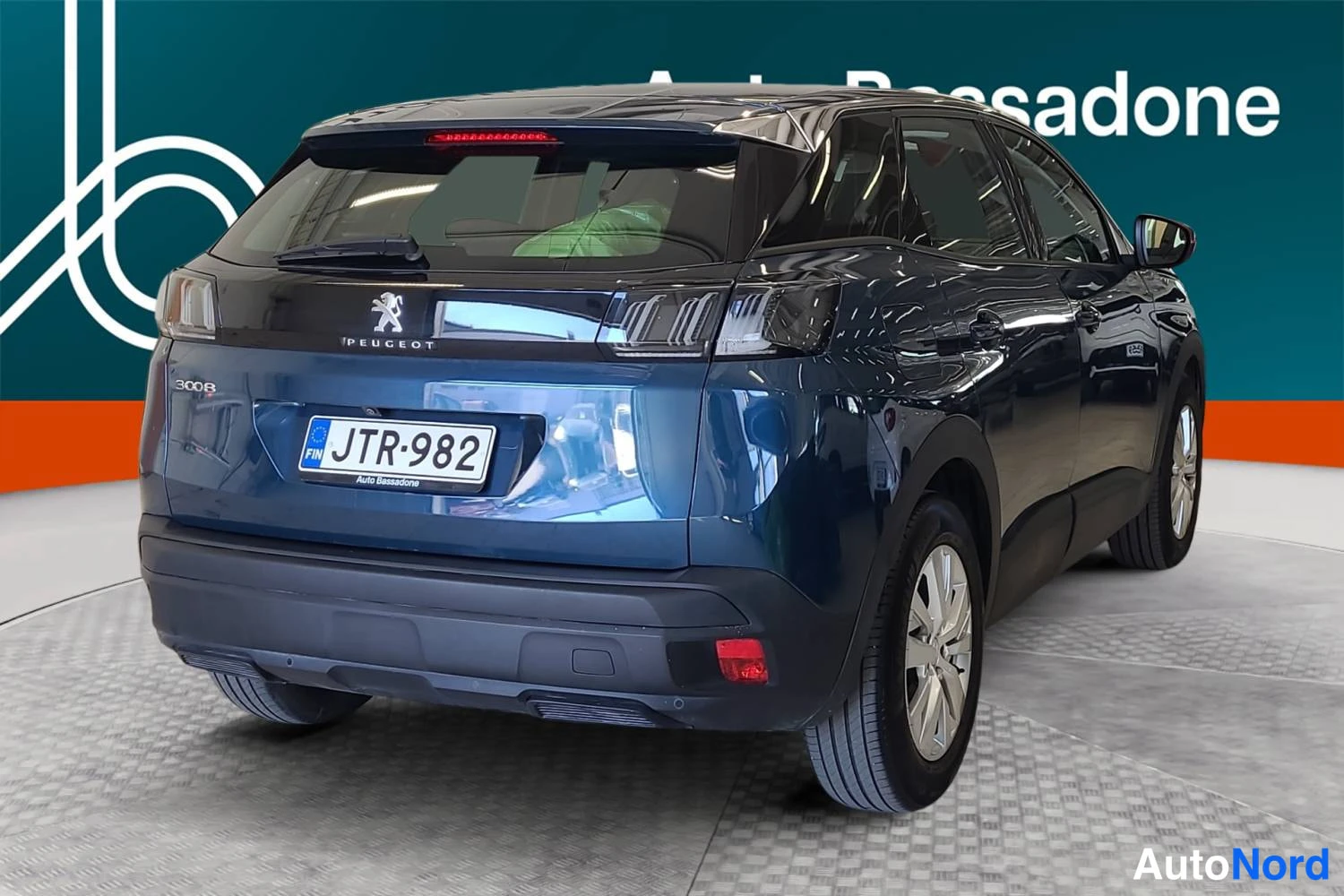 Sininen Peugeot 3008 2022, takaviisto, kuva 7