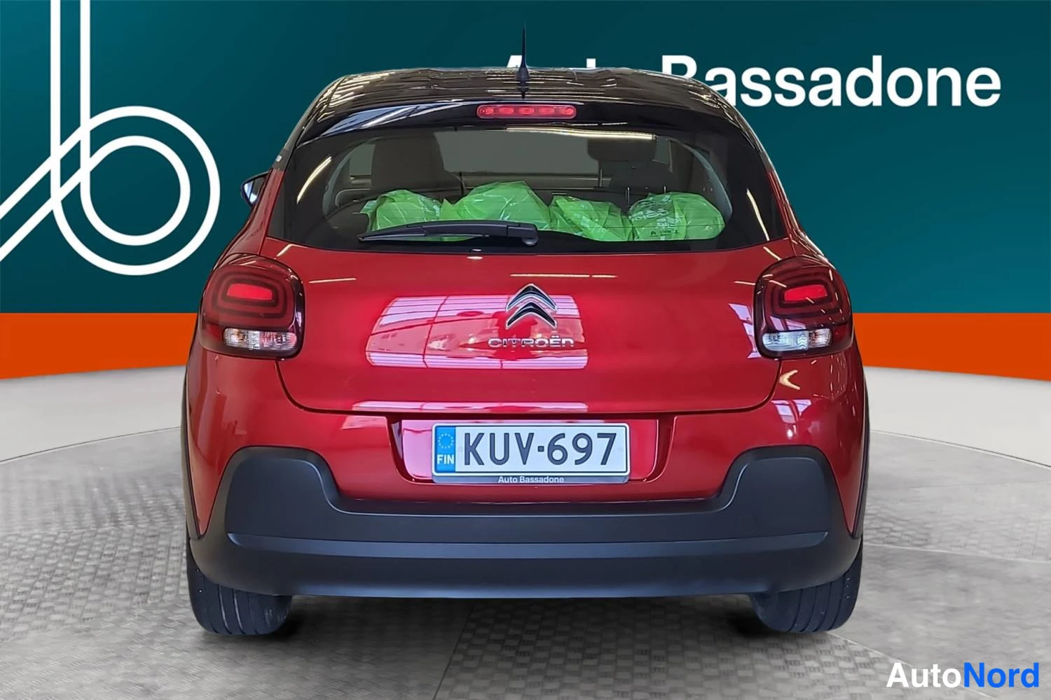 Punainen Citroen C3 2022, takaa, kuva 9