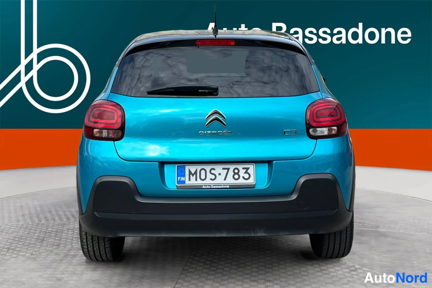 Sininen Citroen C3 2022, takaa, kuva 8