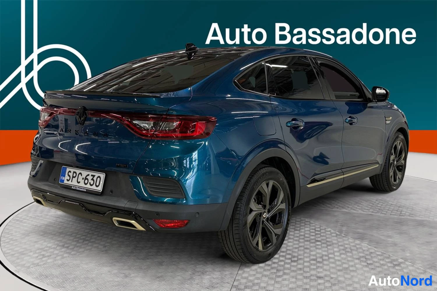 Sininen Renault Arkana E-Tech 2023, takaviisto, kuva 8