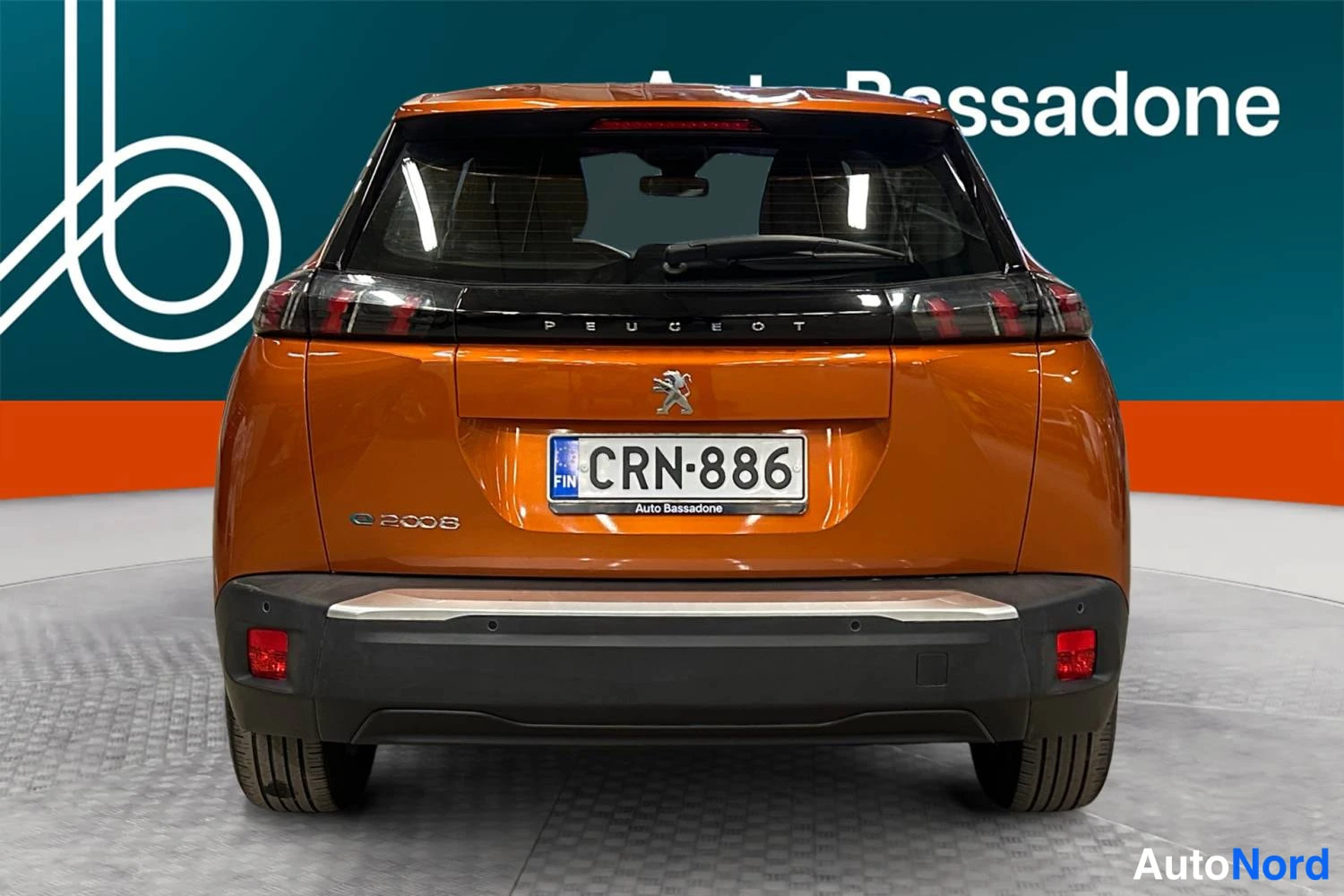 Oranssi Peugeot E-2008 2023, takaa, kuva 8