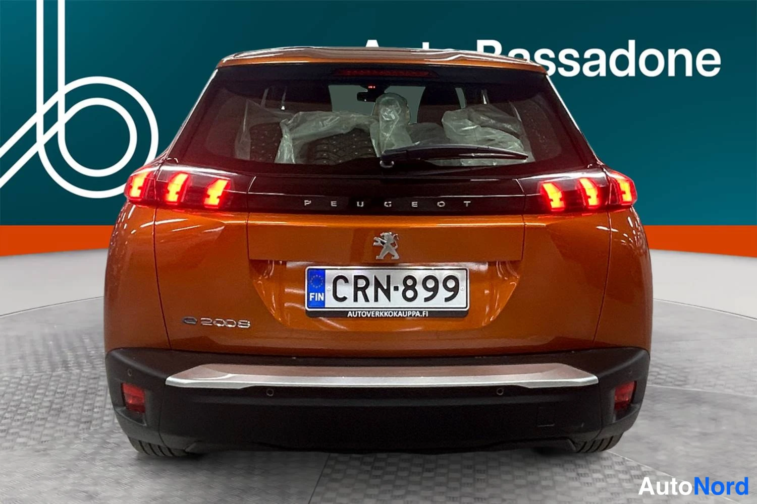 Oranssi Peugeot E-2008 2023, takaa, kuva 6