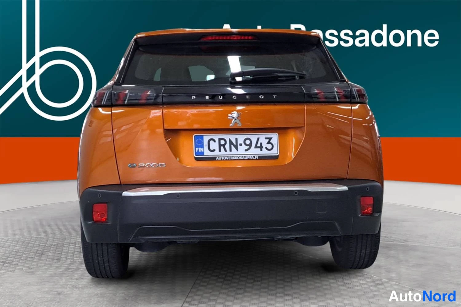 Oranssi Peugeot E-2008 2023, takaa, kuva 8