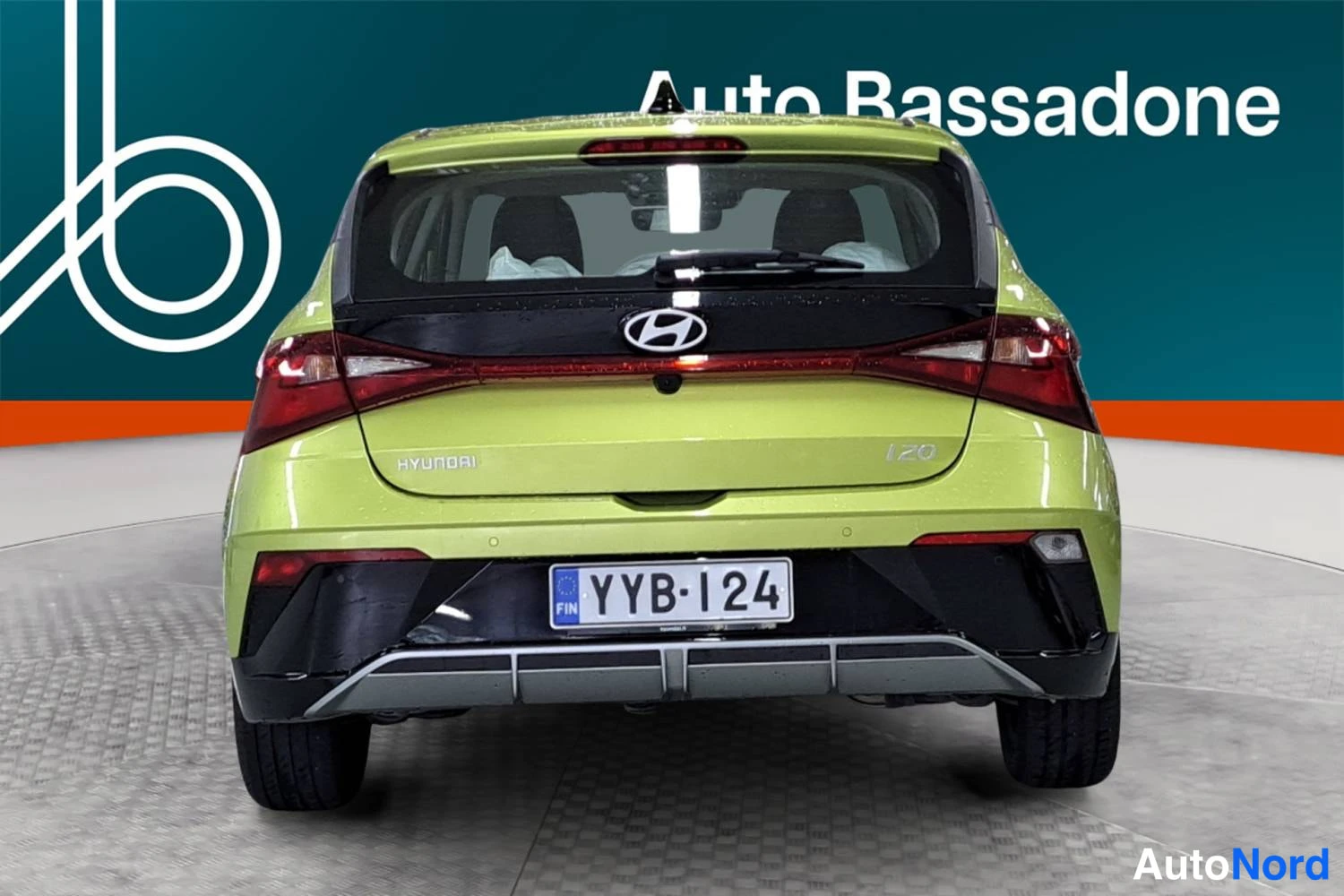 Vihreä Hyundai I20 2024, takaa, kuva 8