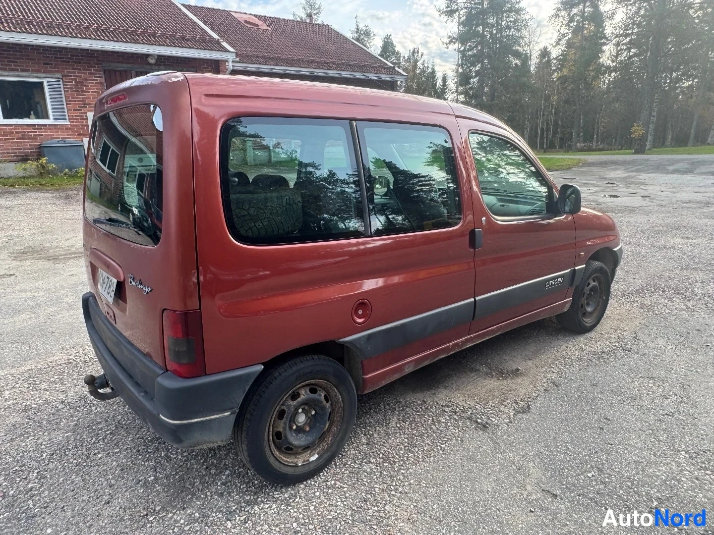Oranssi Citroen Berlingo 1998, takaviisto, kuva 6