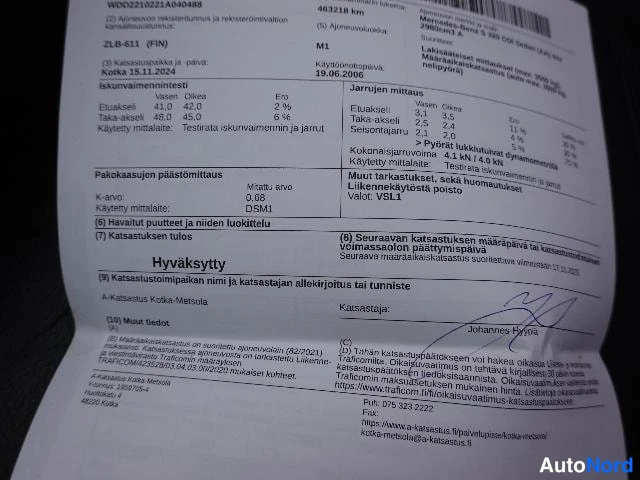 Hopea Mercedes-Benz 320 CDI 2006, asiakirja, kuva 34