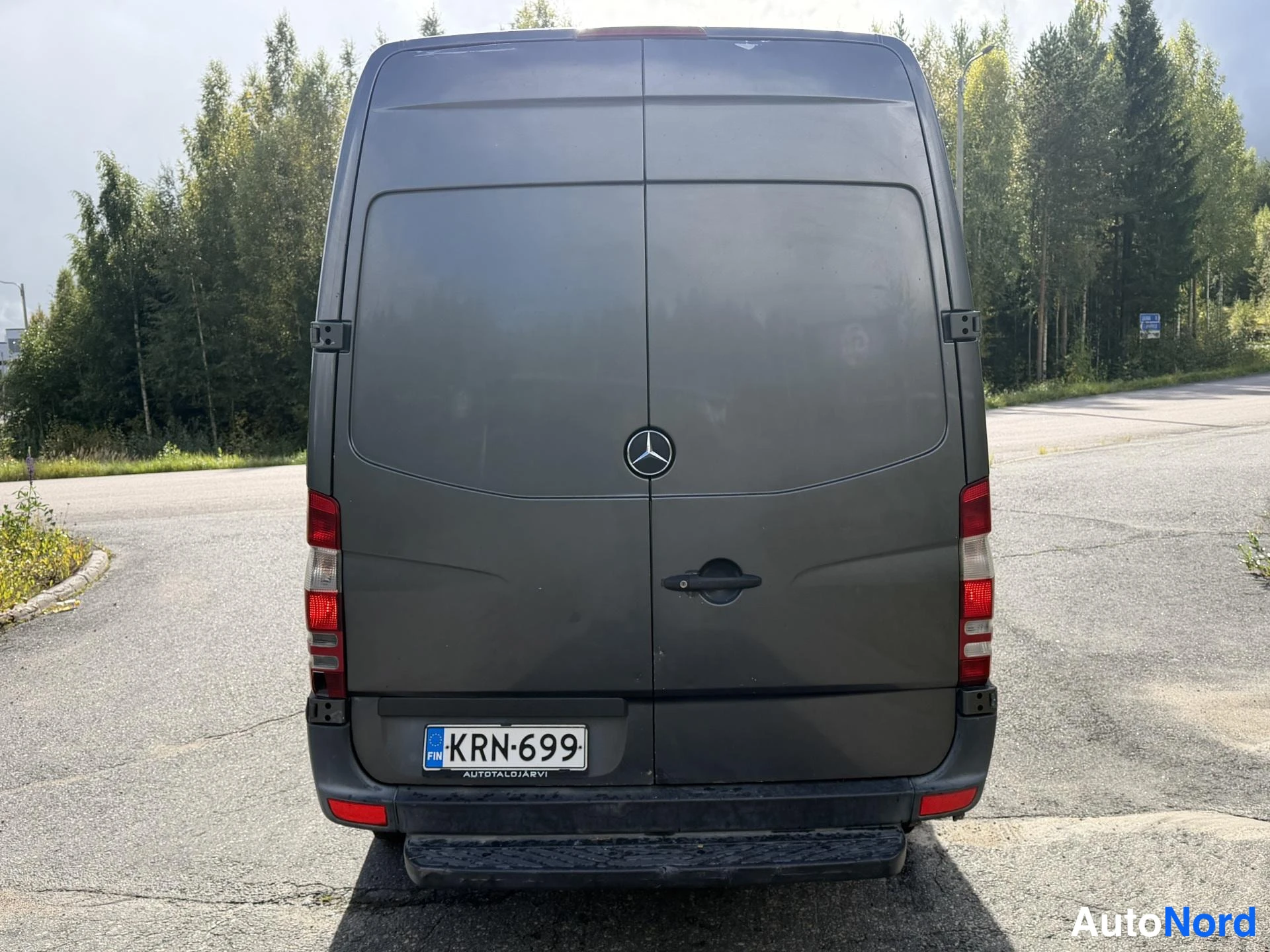 Harmaa Mercedes-Benz Sprinter 2012, takaa, kuva 6