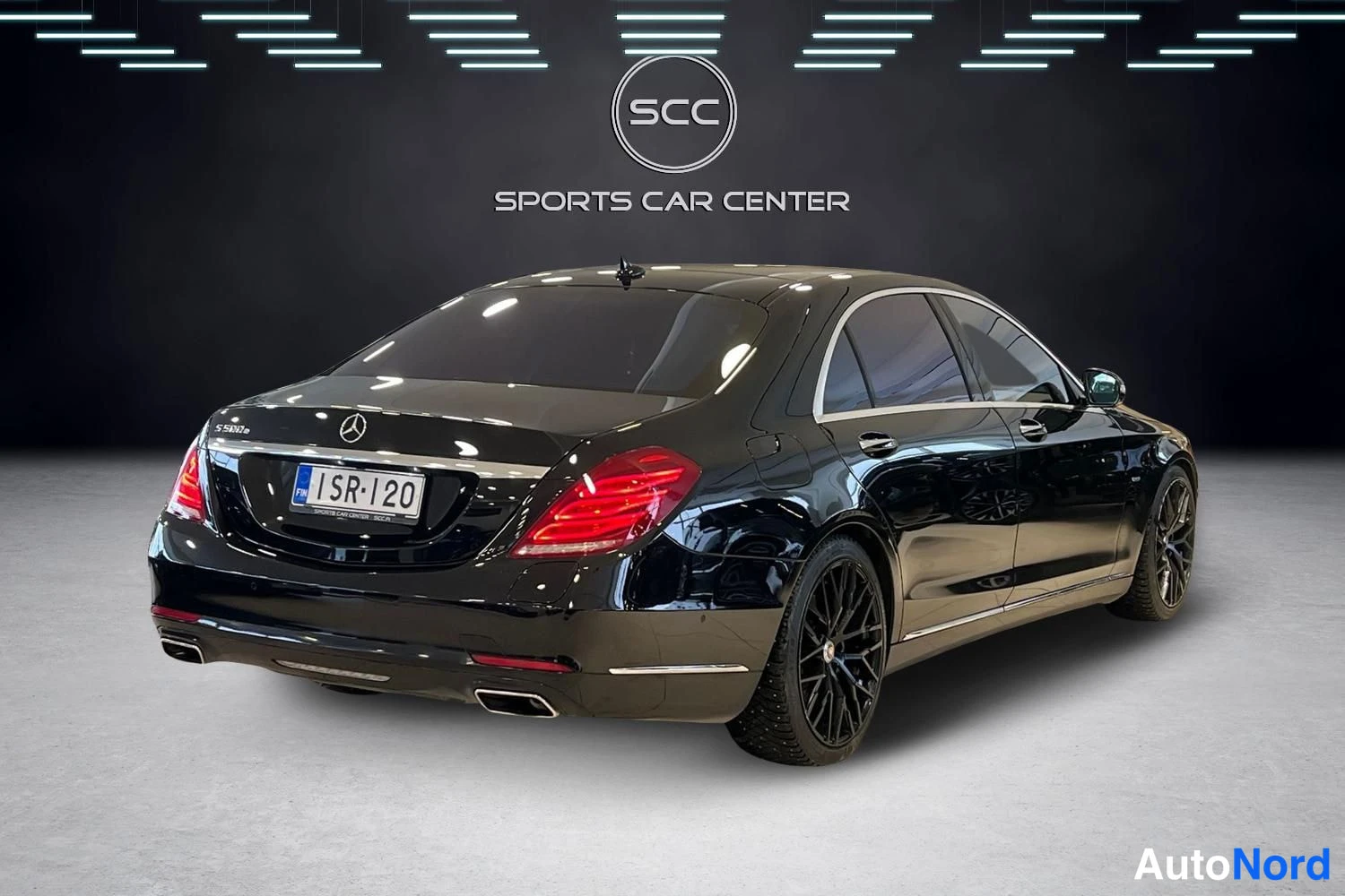 Musta Mercedes-Benz S-Class 2016, takaviisto, kuva 5