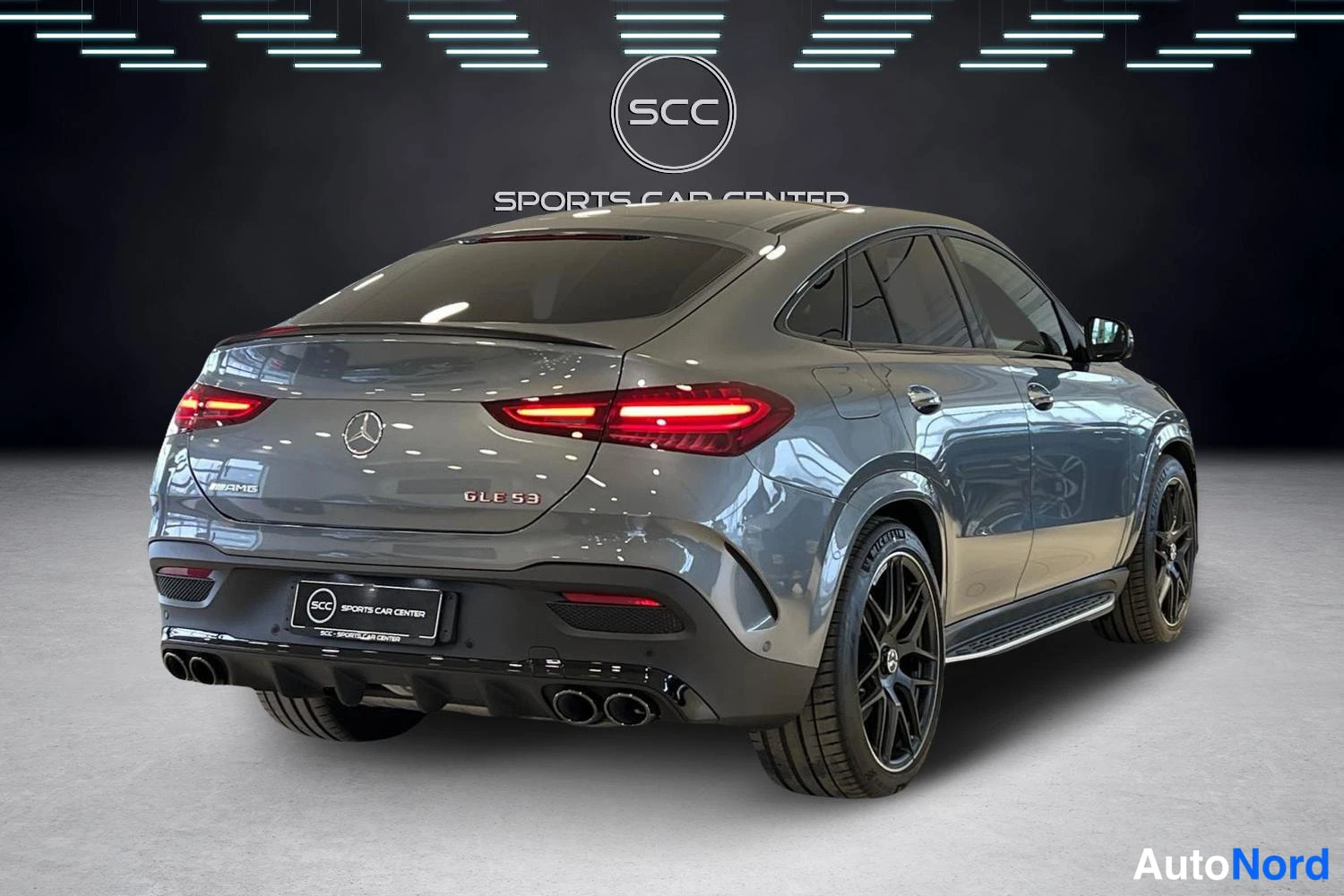 Harmaa Mercedes-Benz GLE 2026, takaviisto, kuva 4