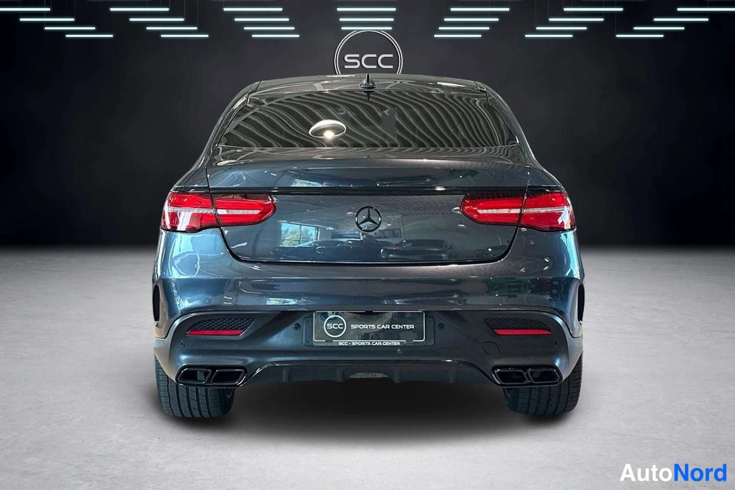 Harmaa Mercedes-Benz GLE 63 AMG 2016, takaa, kuva 5