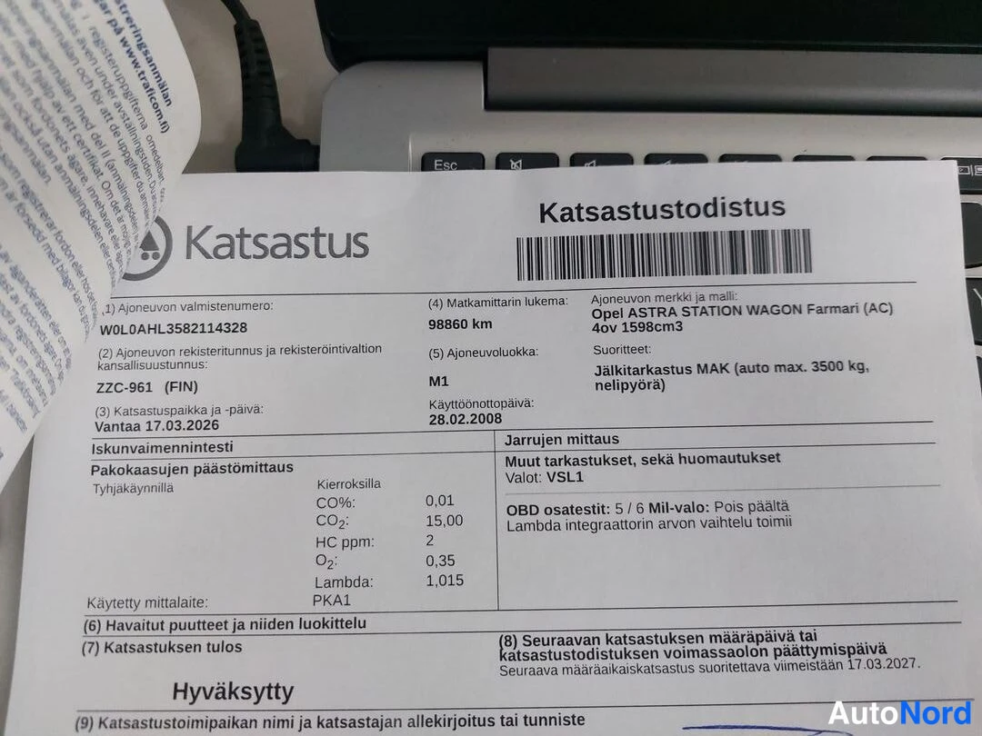 Beige Opel Astra 2008, kuva 24