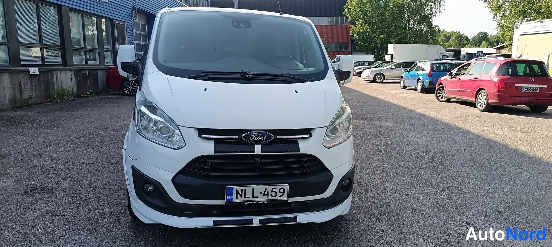 Valkoinen Ford Transit Custom 2014, edestä, kuva 7
