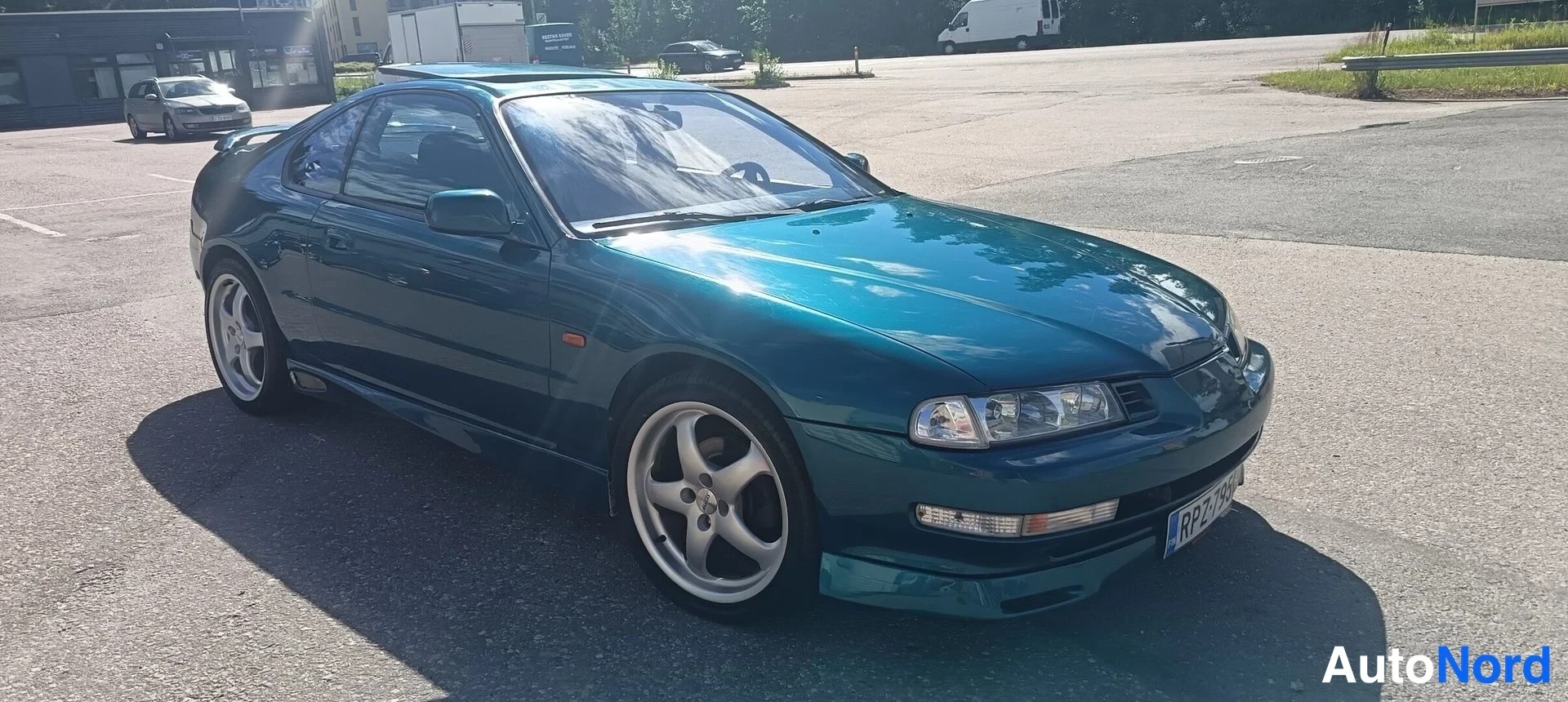 Sininen Honda Prelude 1995, etuviisto, keula oikealle, kuva 8