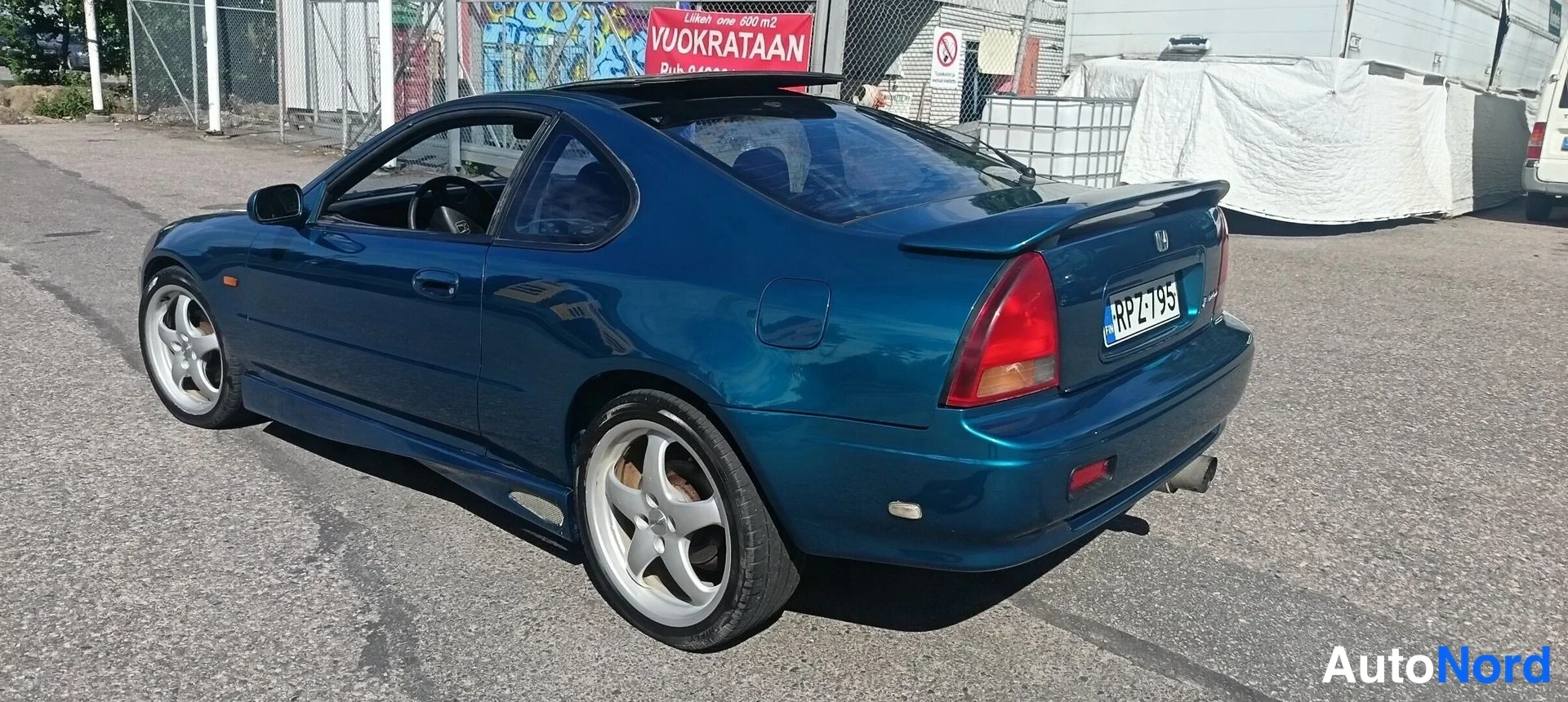 Sininen Honda Prelude 1995, takaviisto, kuva 12
