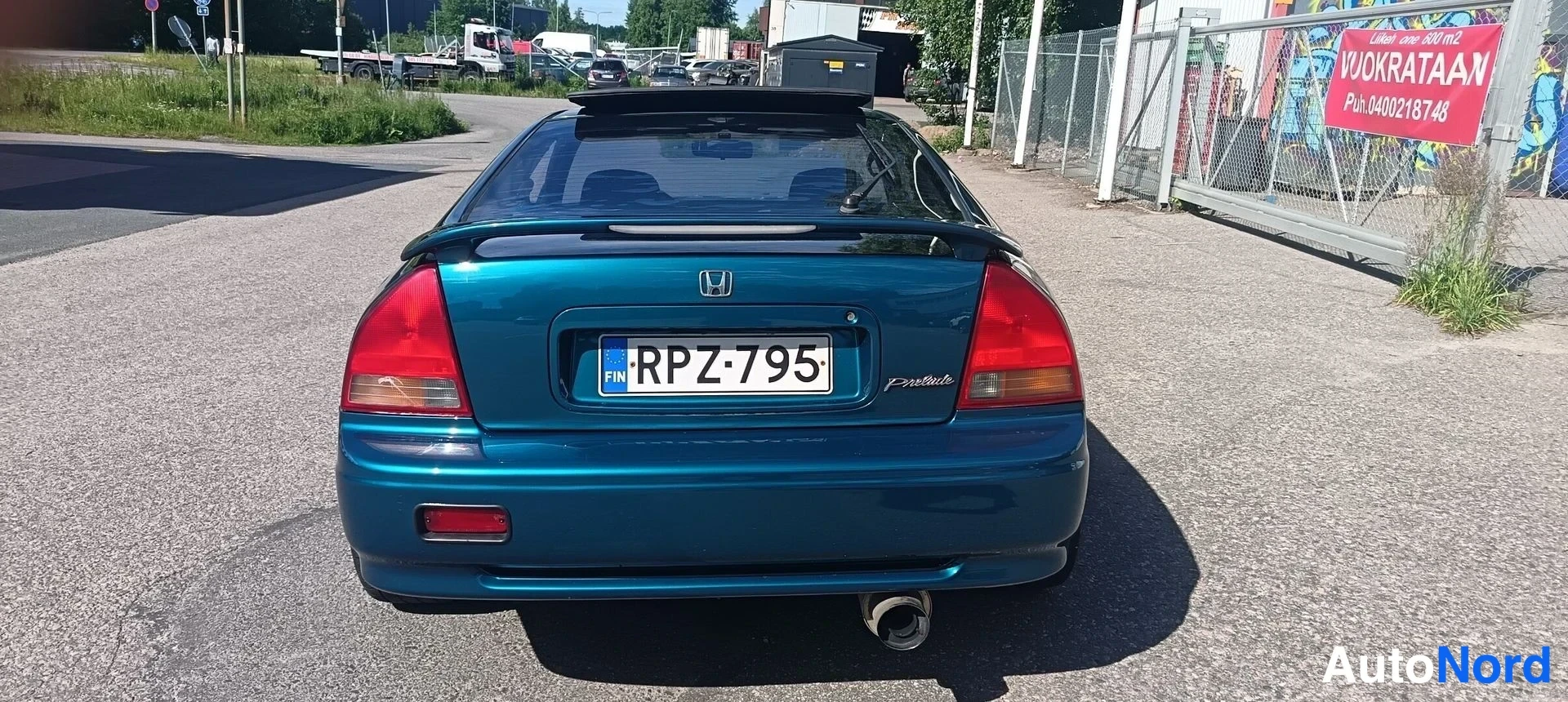 Sininen Honda Prelude 1995, takaa, kuva 13