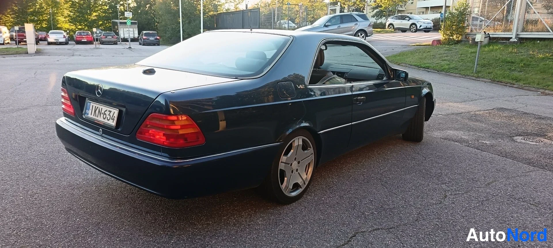 Sininen Mercedes-Benz CL 600 1996, takaviisto, kuva 7
