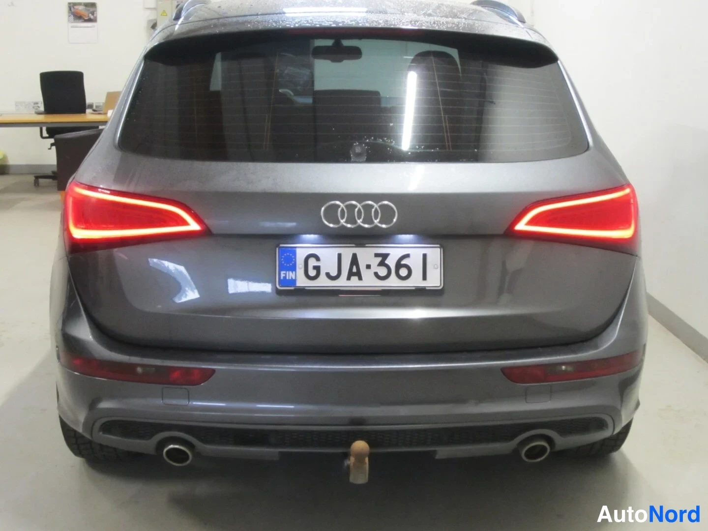 Harmaa Audi Q5 2011, takaa, kuva 7