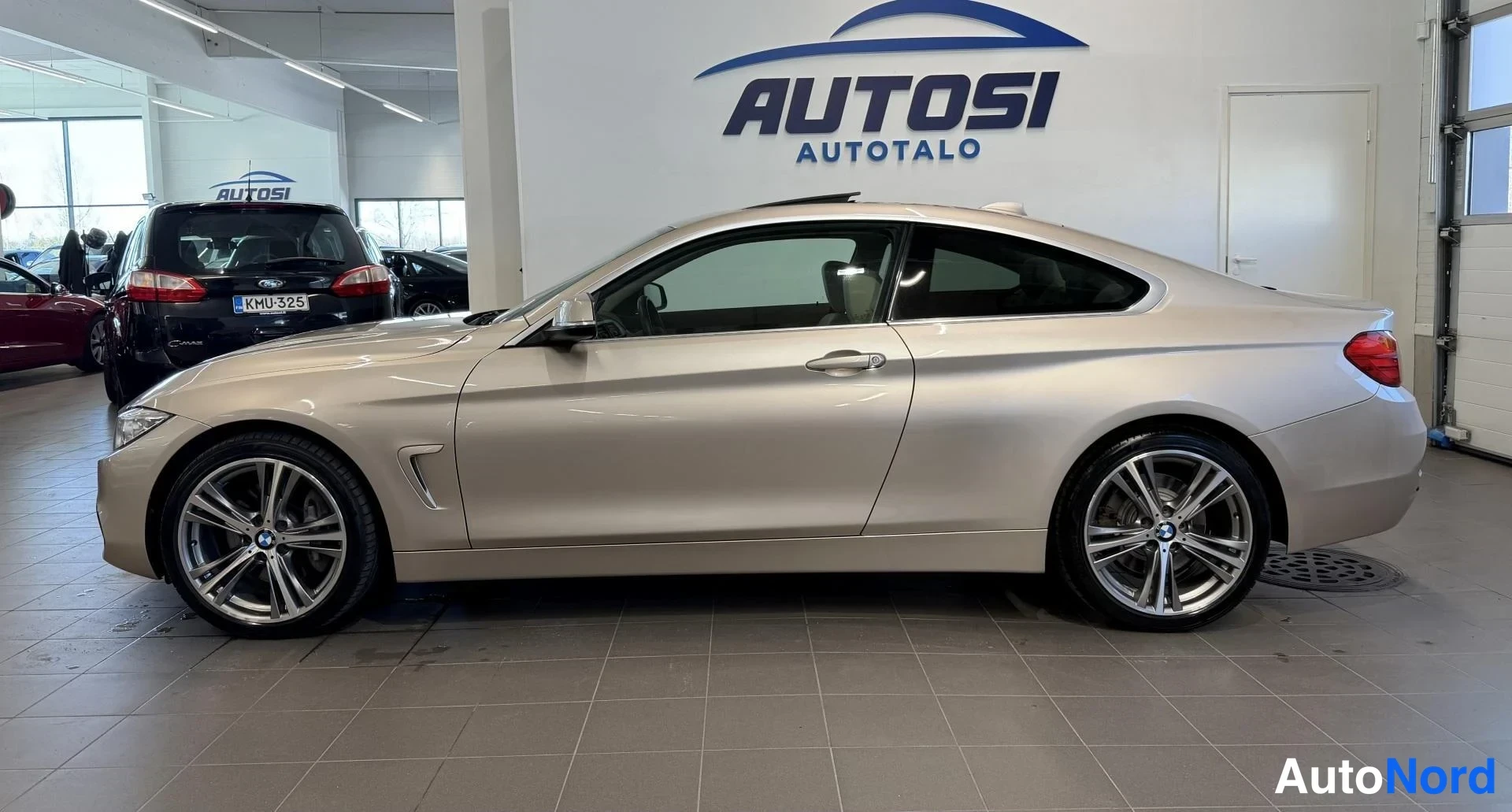Beige BMW 435d xDrive 2014, takaviisto, kuva 4