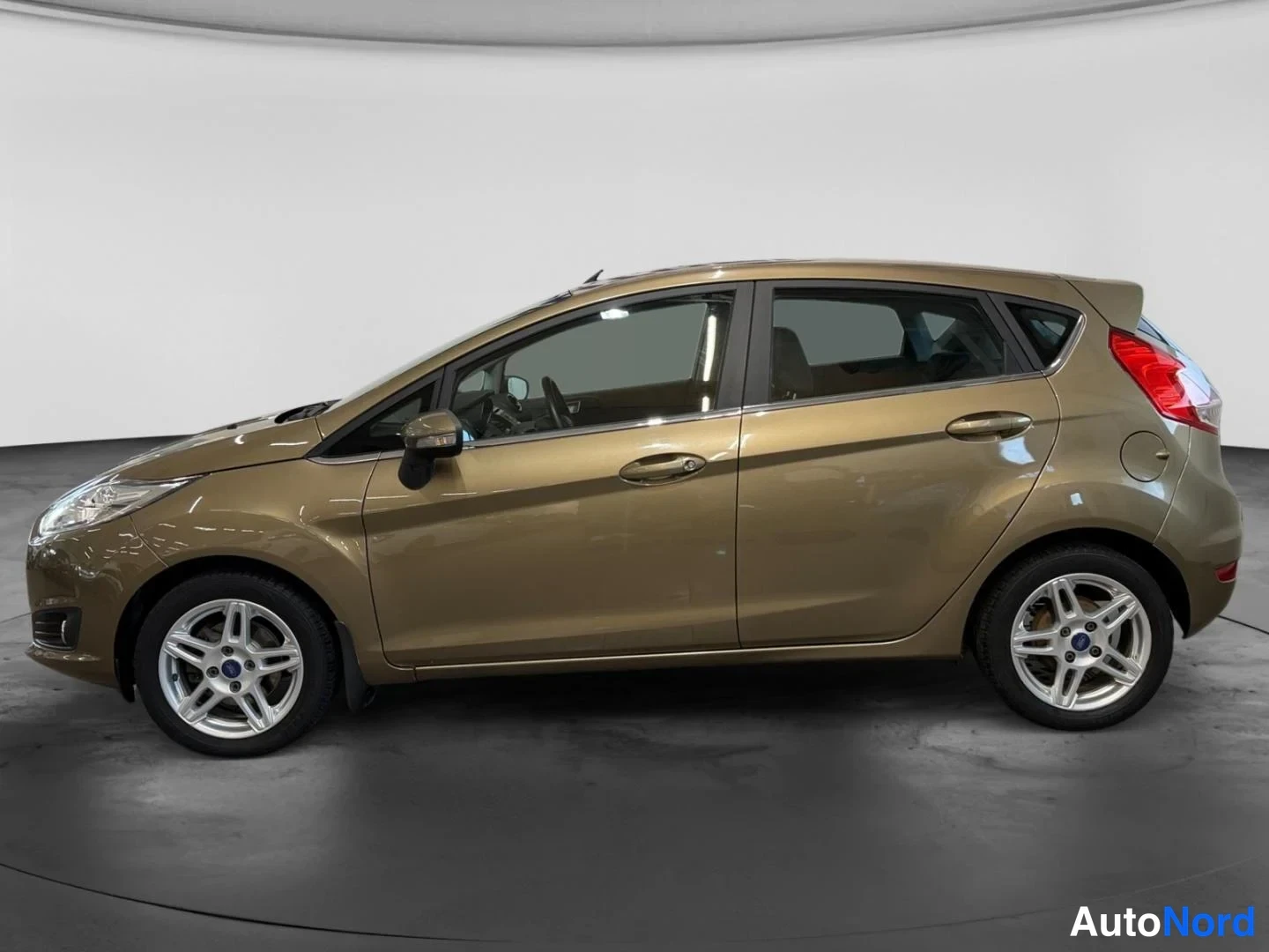 Beige Ford Fiesta 2015, sivulta, kuva 8