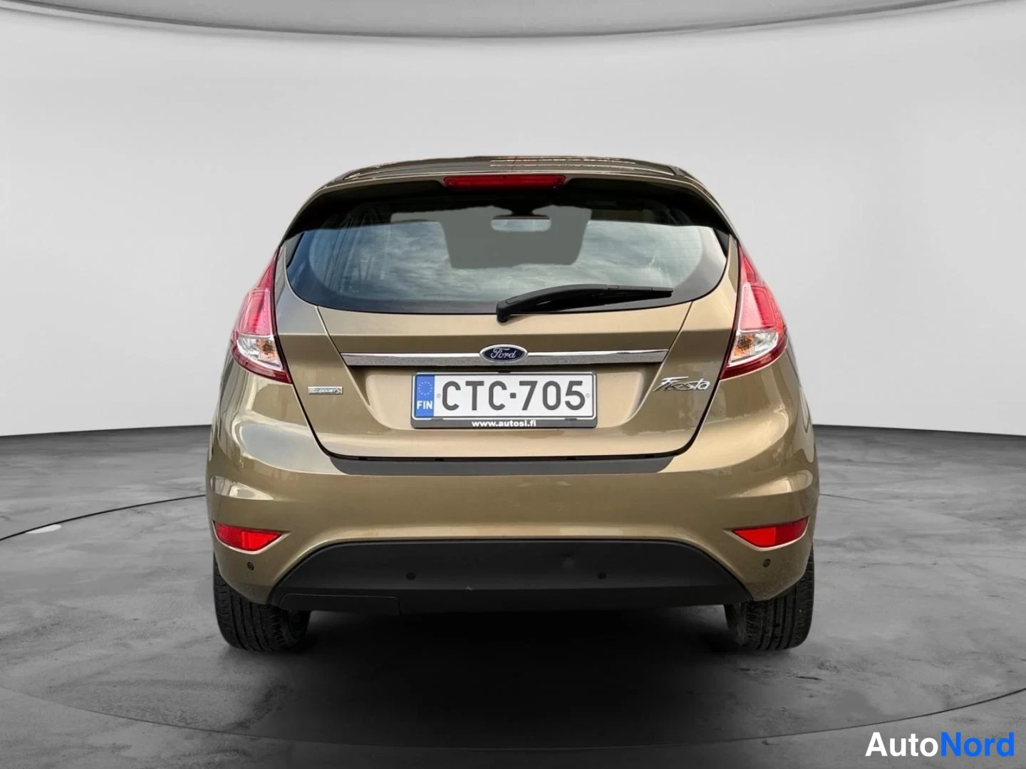 Beige Ford Fiesta 2015, takaa, kuva 11