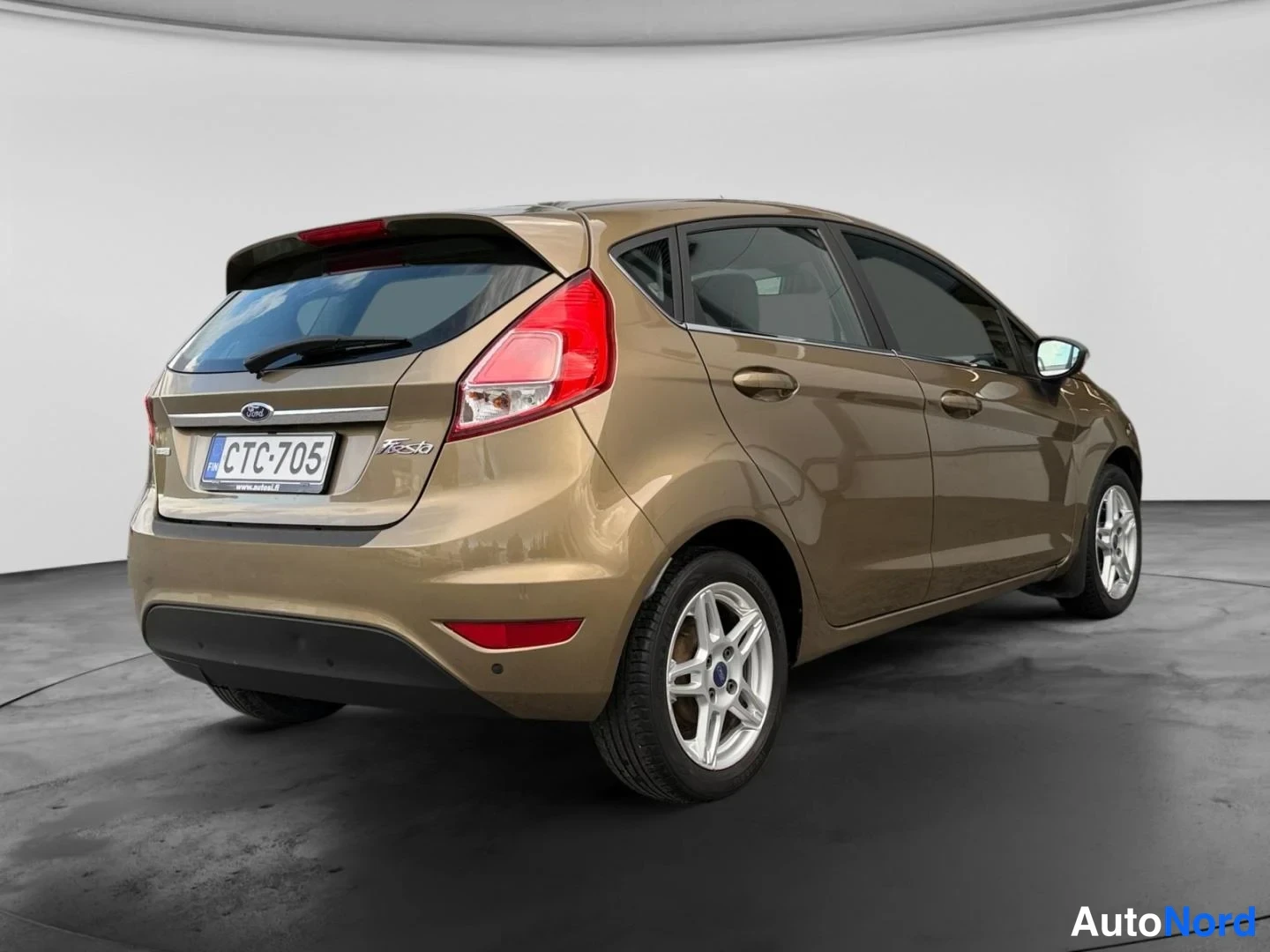 Beige Ford Fiesta 2015, takaviisto, kuva 10