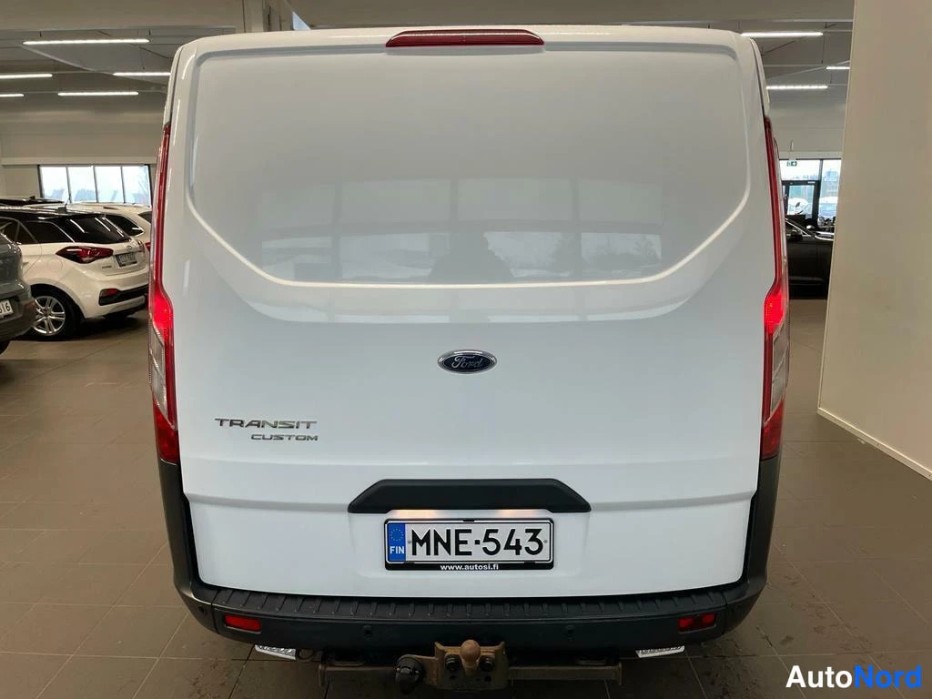 Valkoinen Ford Transit Custom 2018, takaa, kuva 7