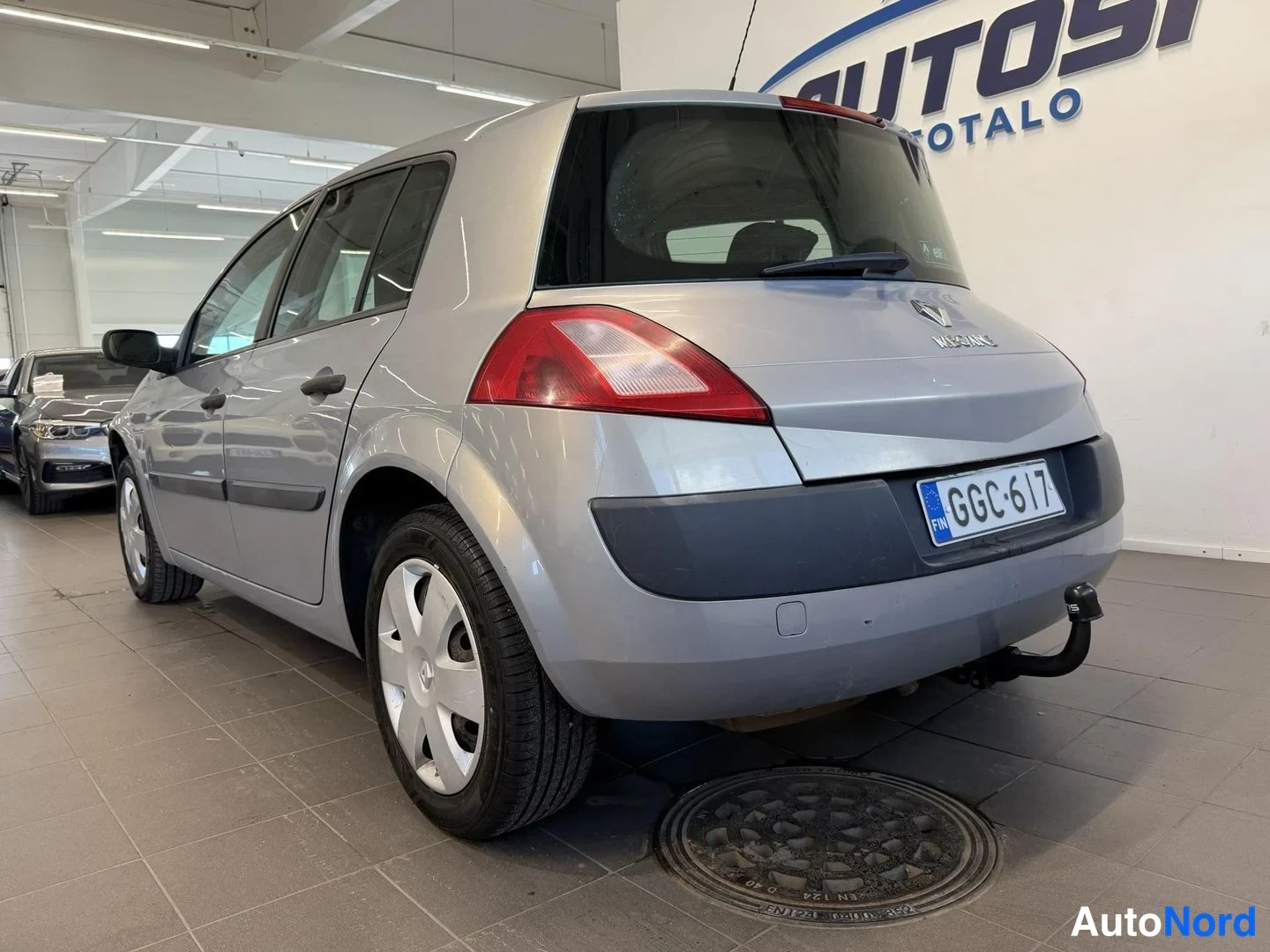 Harmaa Renault Megane 2004, takaviisto, kuva 6