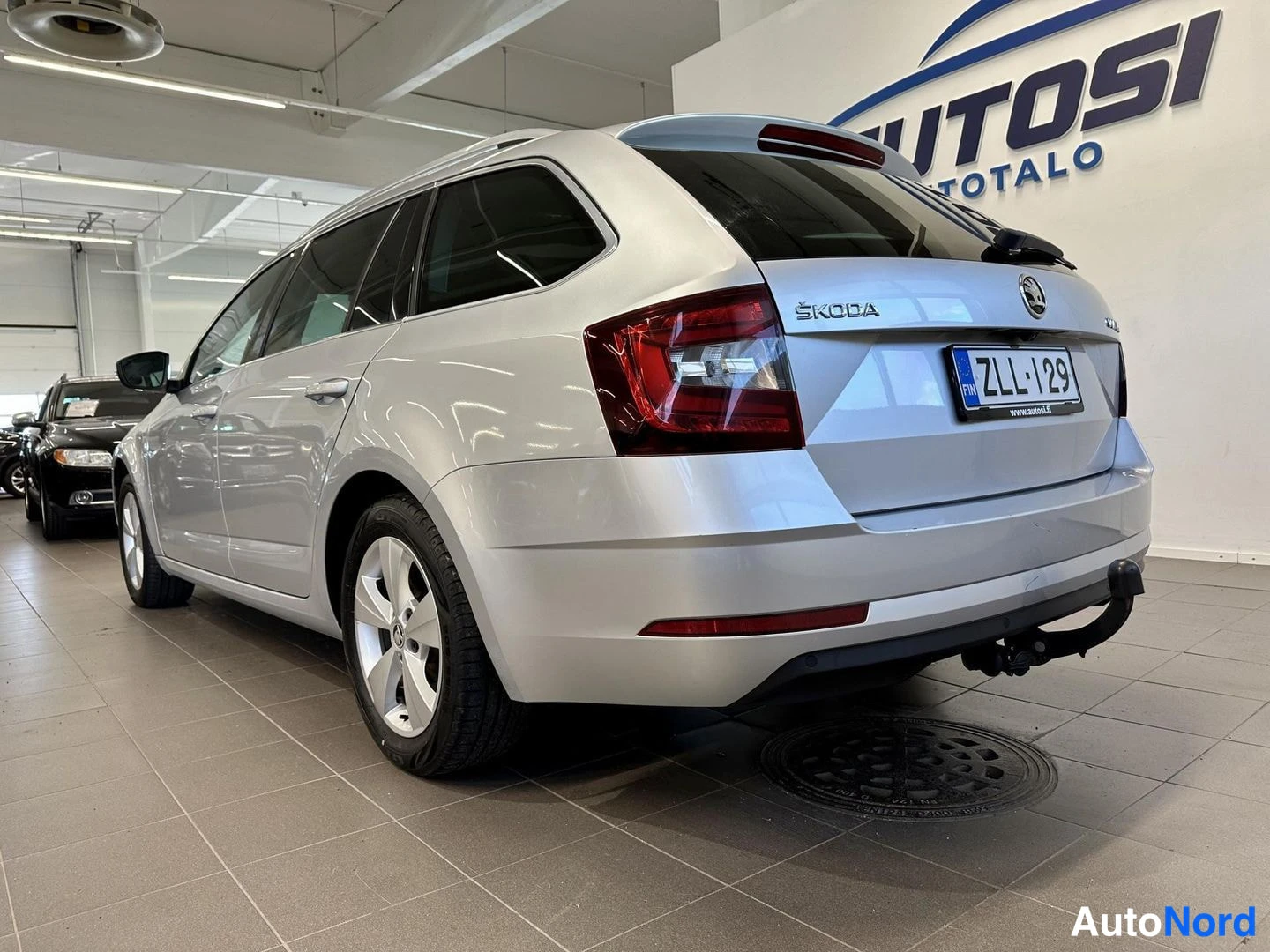 Harmaa Skoda Octavia 2018, takaviisto, kuva 3