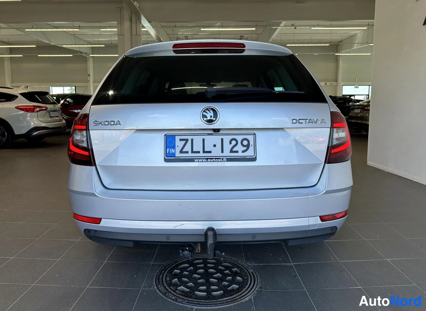 Harmaa Skoda Octavia 2018, takaa, kuva 5
