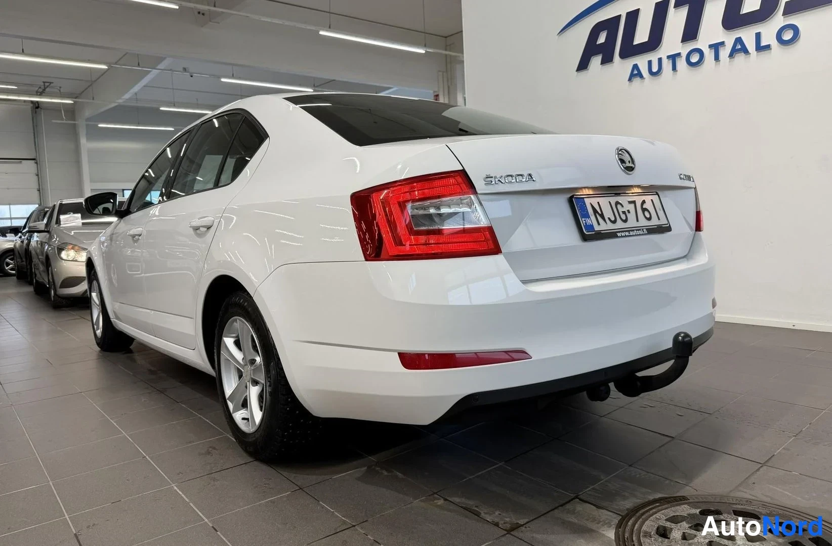 Valkoinen Skoda Octavia 2013, takaviisto, kuva 5