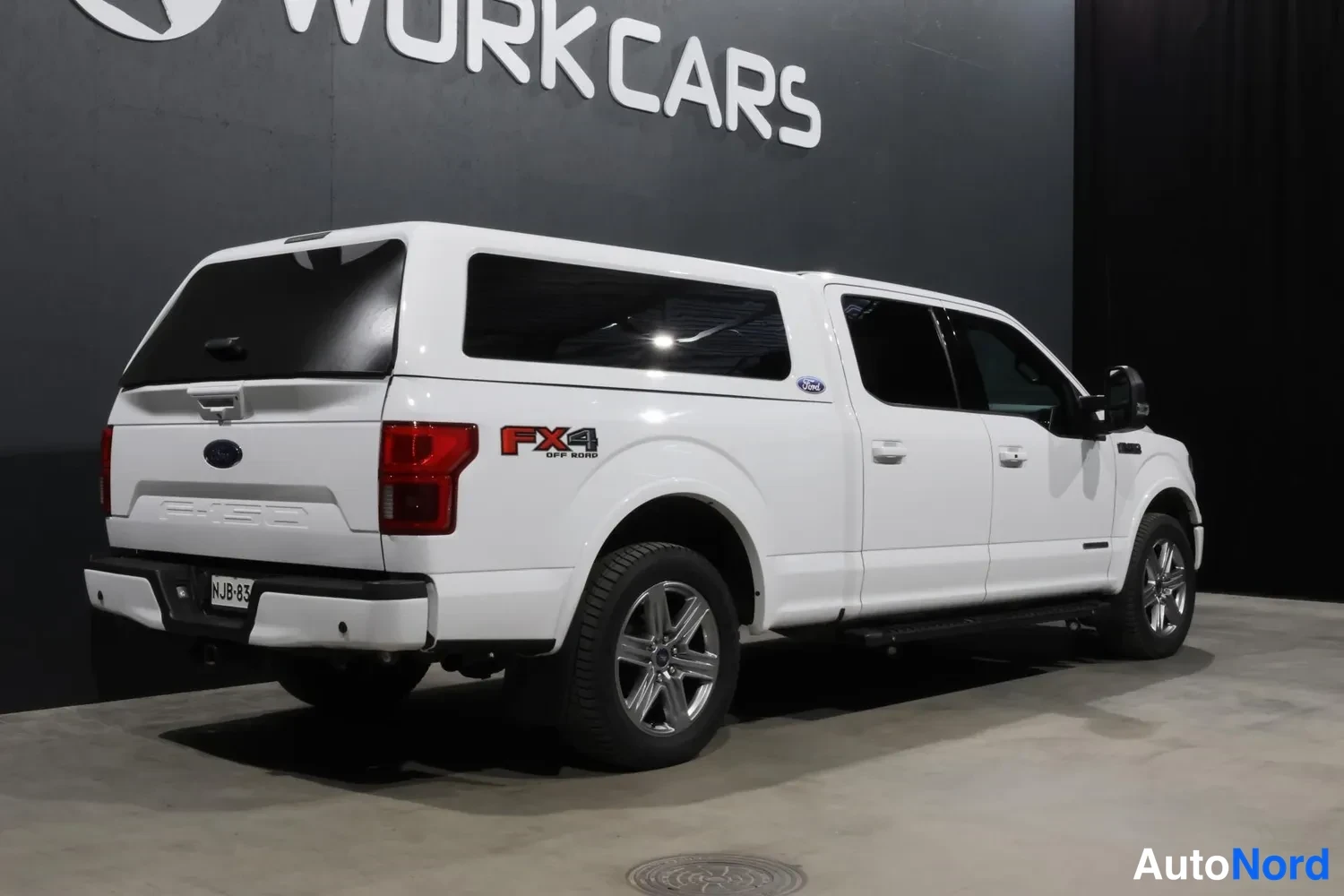 White Ford F150 valkoisena 2019, rear three-quarter, photo 11