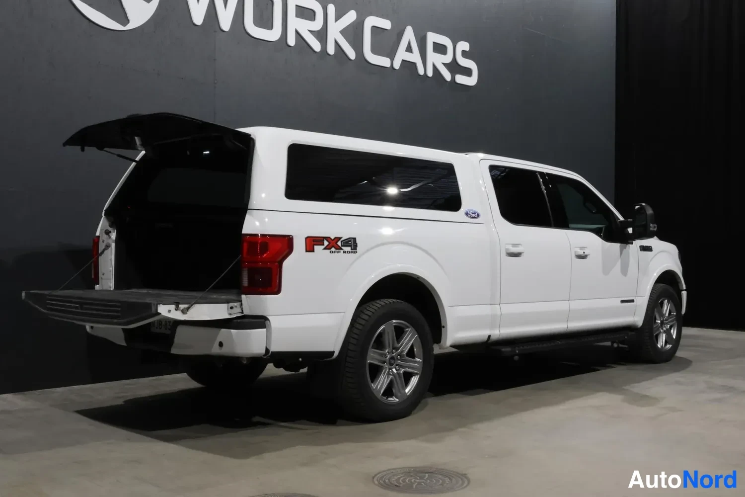 White Ford F150 valkoisena 2019, rear three-quarter, photo 9