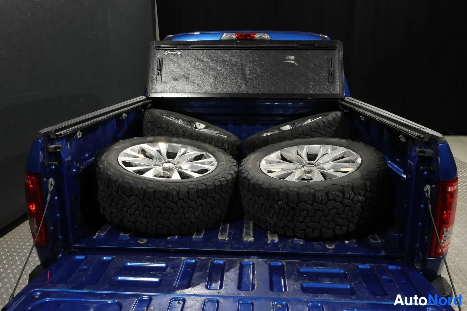 Sininen Ford F-150 2017, takaa, kuva 12