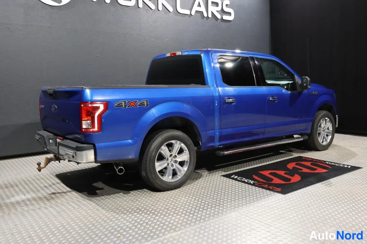 Sininen Ford F-150 2017, takaviisto, kuva 7