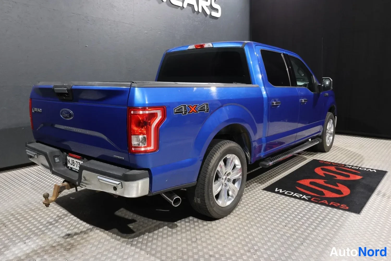 Sininen Ford F-150 2017, takaviisto, kuva 8