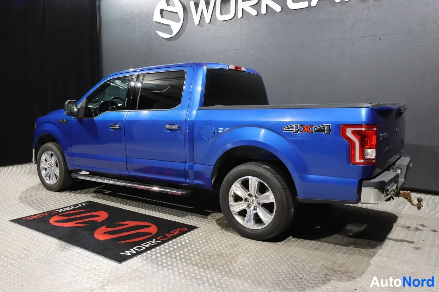 Sininen Ford F-150 2017, takaviisto, kuva 10