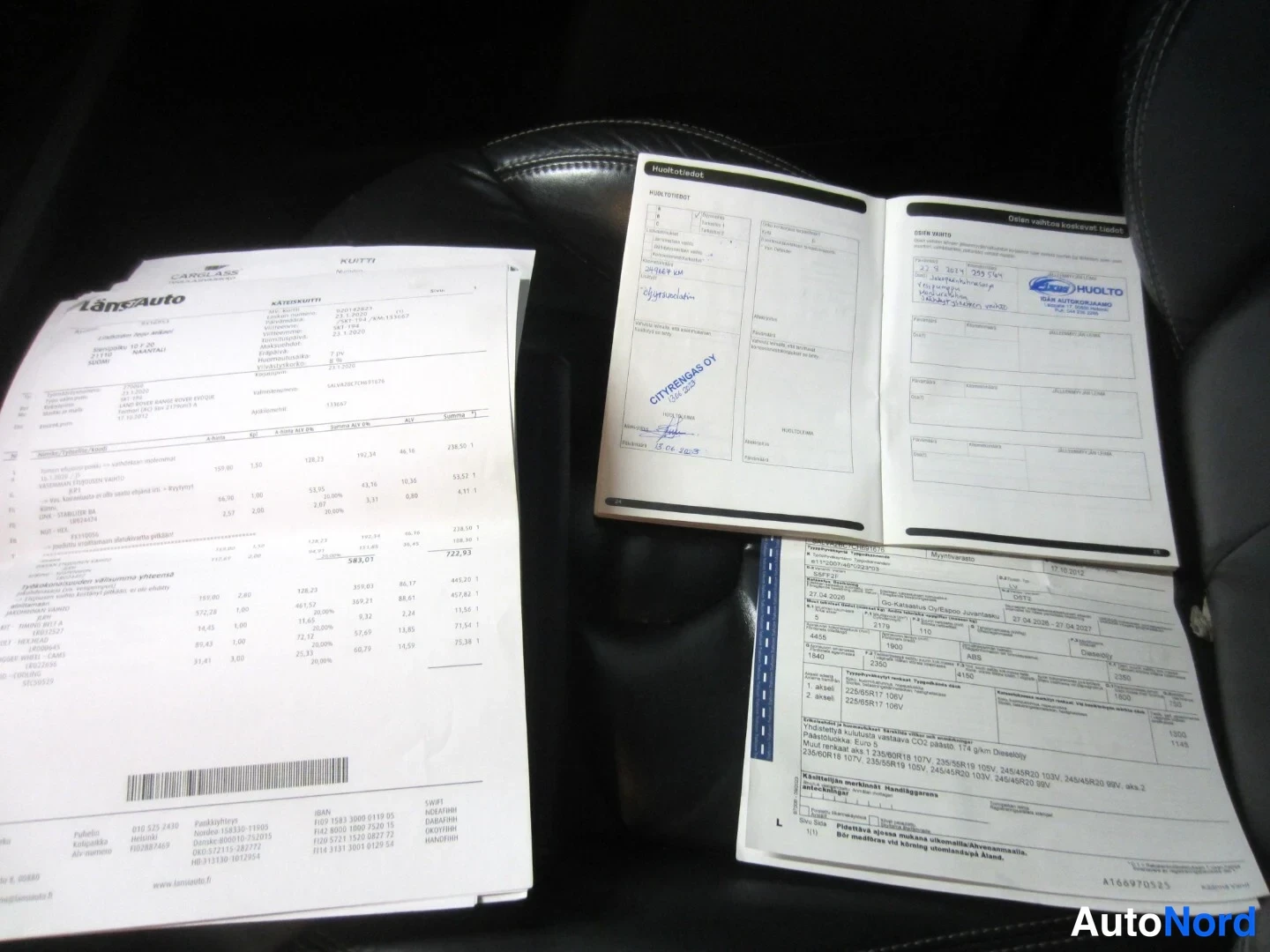 Musta Land Rover Range Rover Evoque 2012, asiakirja, kuva 20