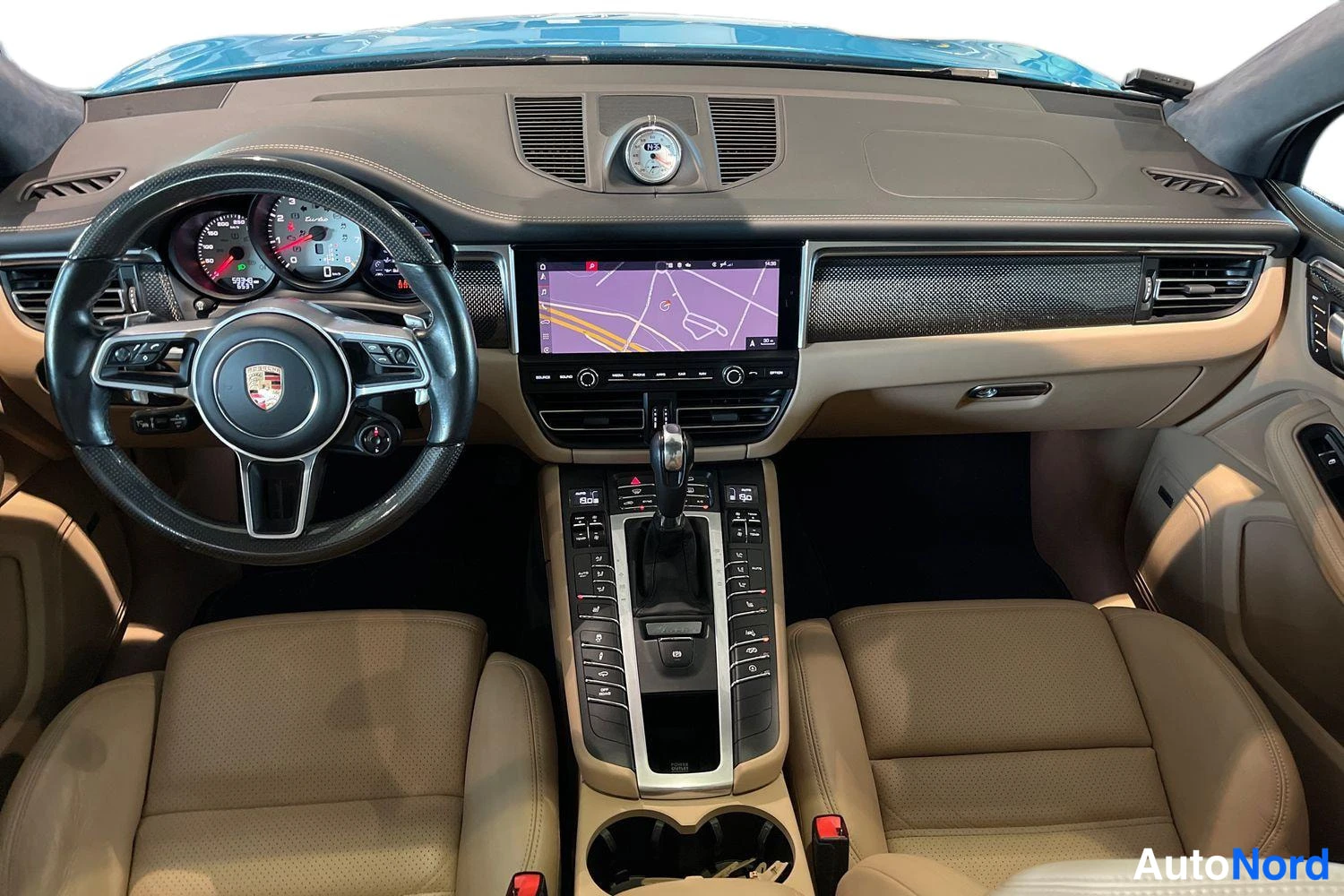 Sininen Porsche Macan 2020, etuistuimet, kuva 10