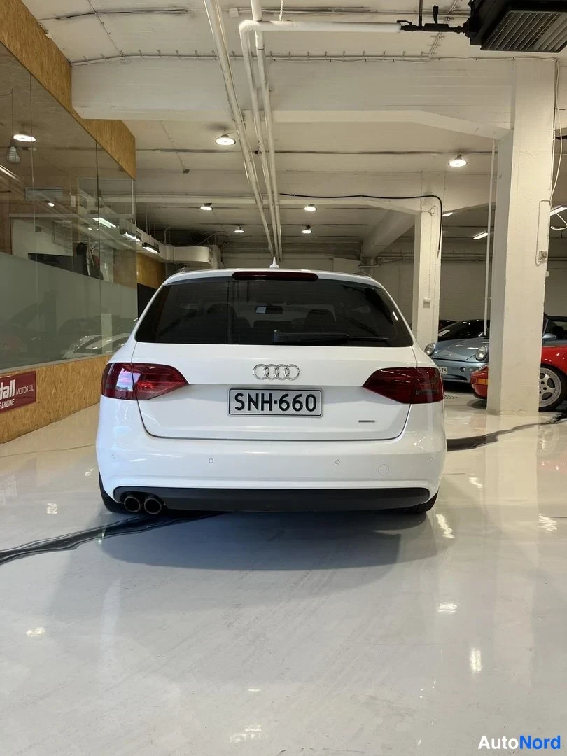 Valkoinen Audi A4 2012, takaa, kuva 7