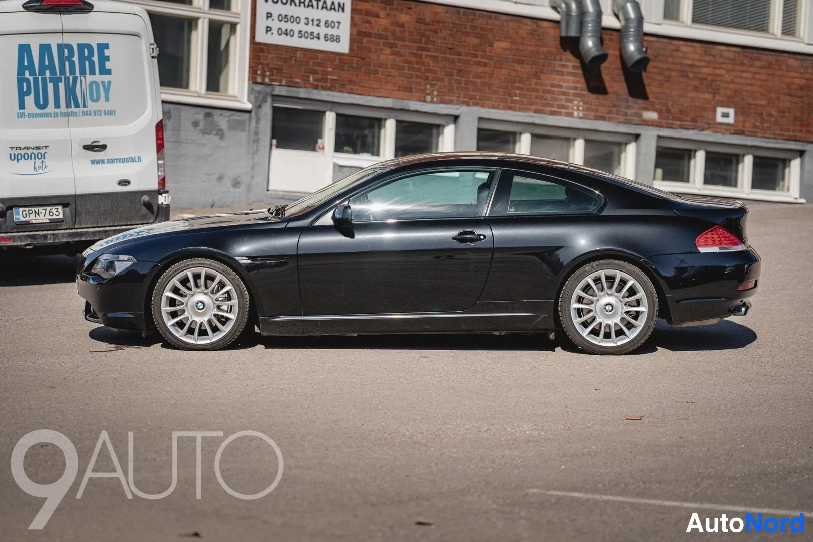 Musta BMW 650i 2007, takaviisto, kuva 6