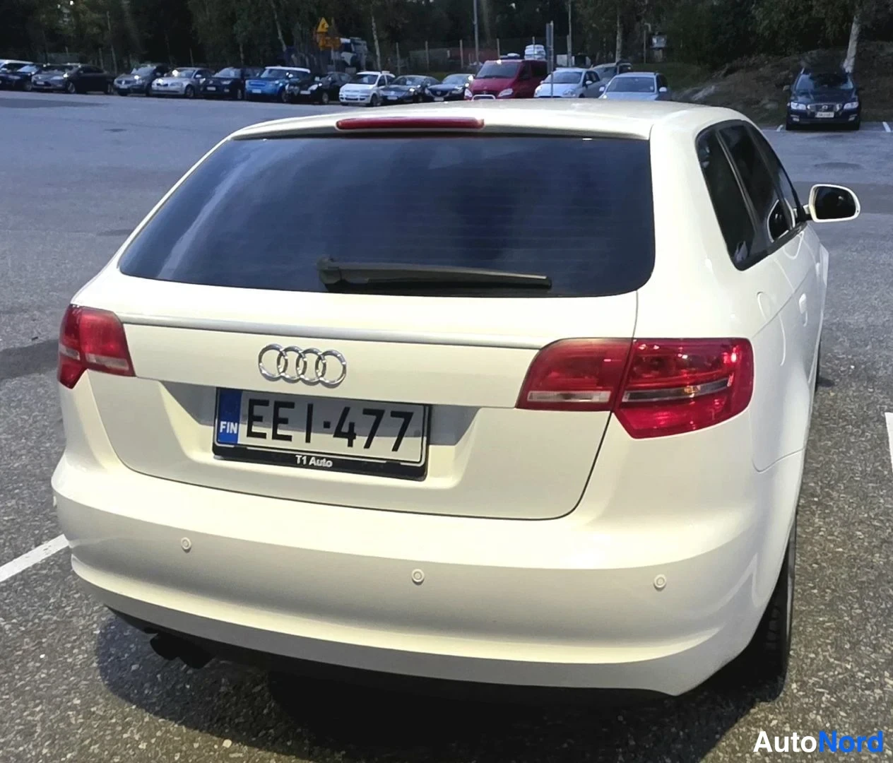 Valkoinen Audi A3 Sportback 2009, takaa, kuva 19