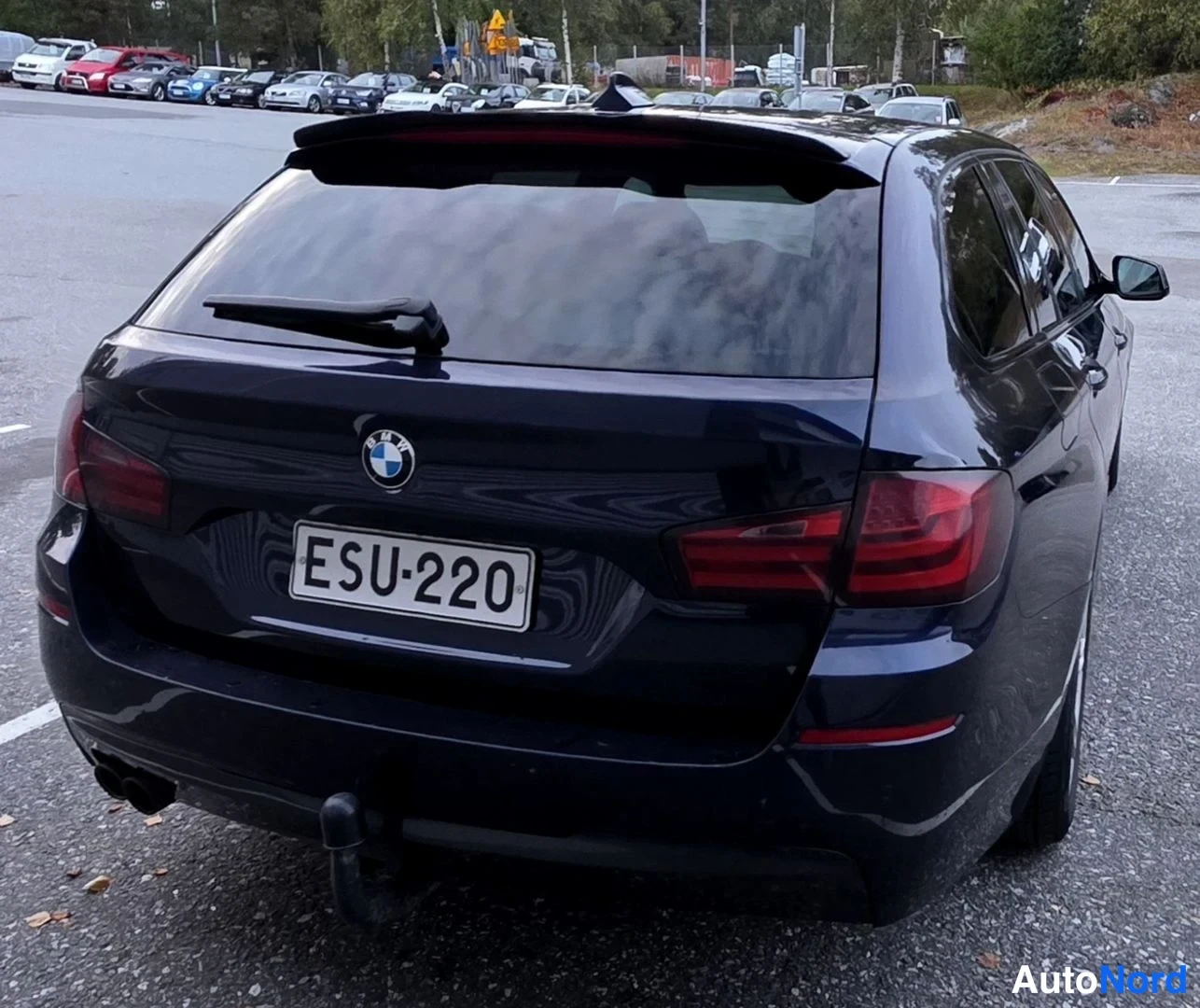 Sininen BMW 525d 2011, takaa, kuva 20
