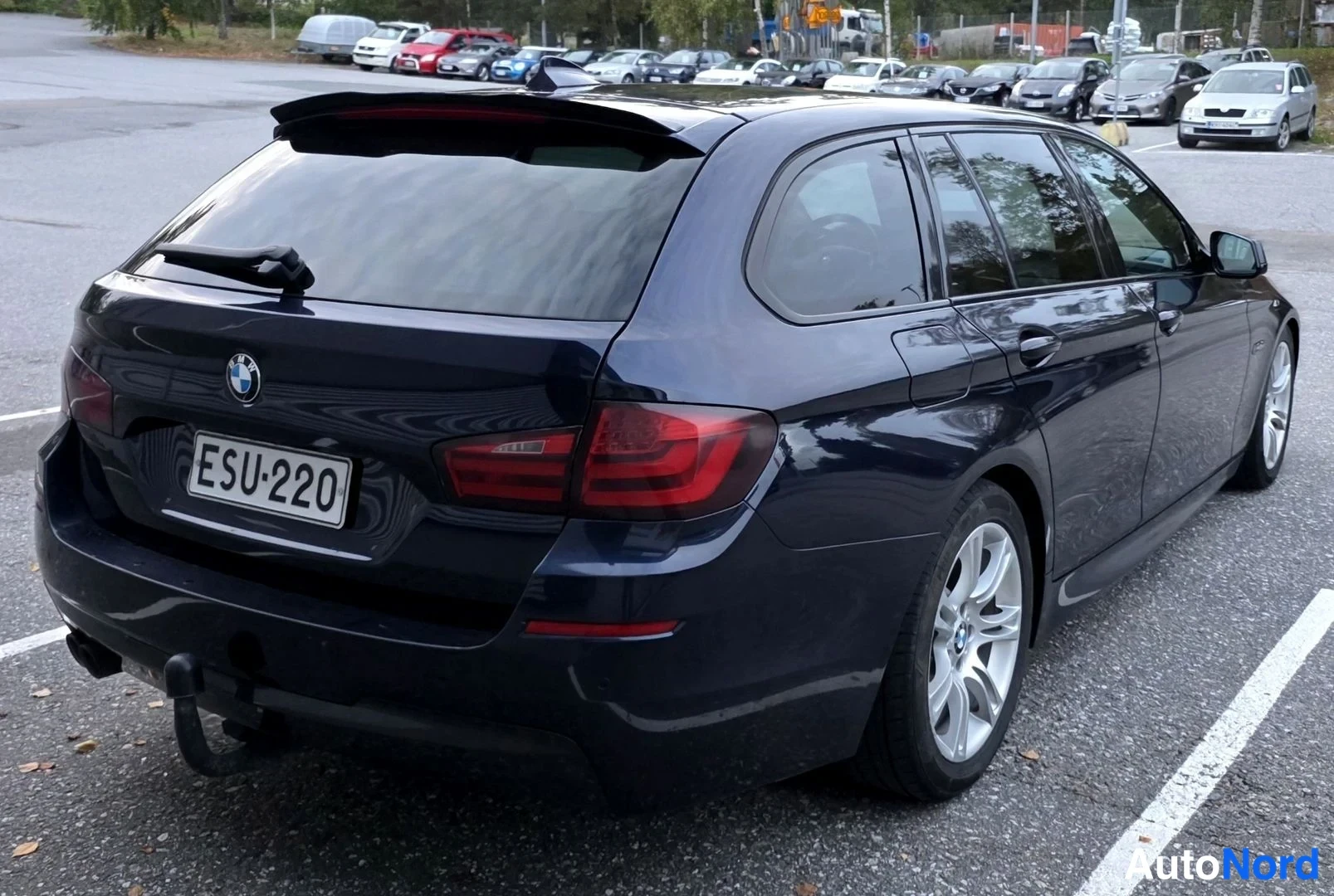 Sininen BMW 525d 2011, takaviisto, kuva 13