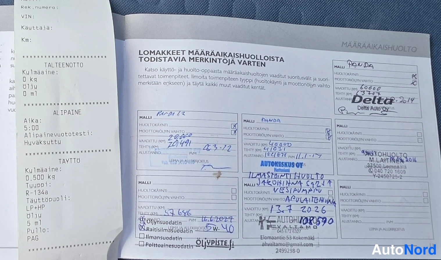 Valkoinen Fiat Panda 2010, asiakirja, kuva 20