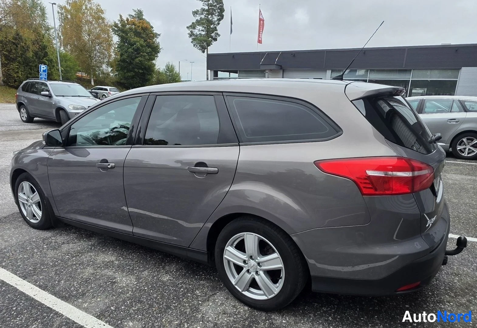 Harmaa Ford Focus 2015, takaviisto, kuva 16