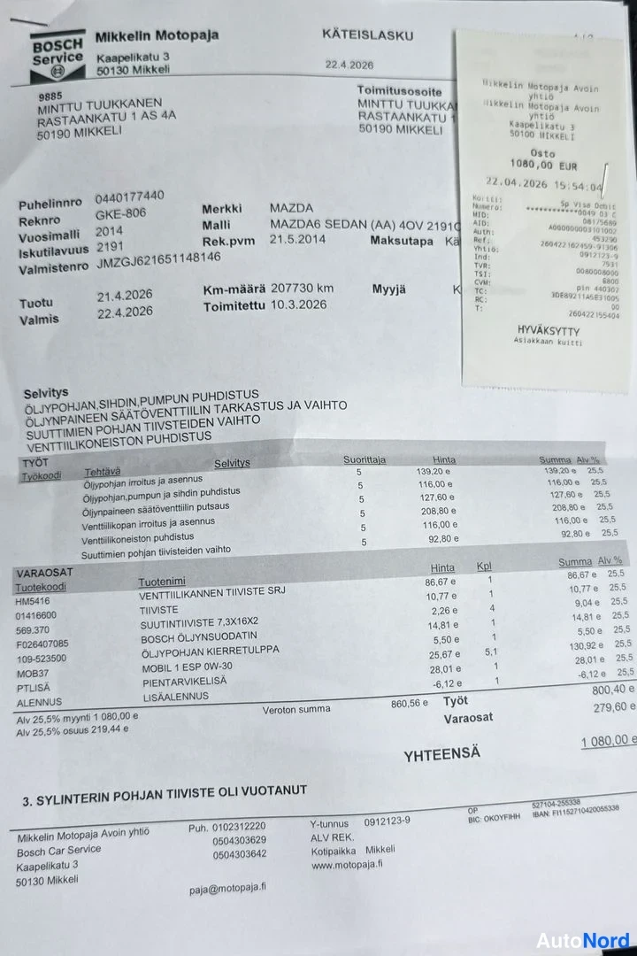 Musta Mazda 6 2014, asiakirja, kuva 26