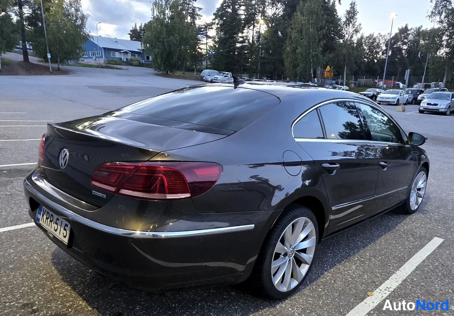 Ruskea Volkswagen CC 2012, takaviisto, kuva 12