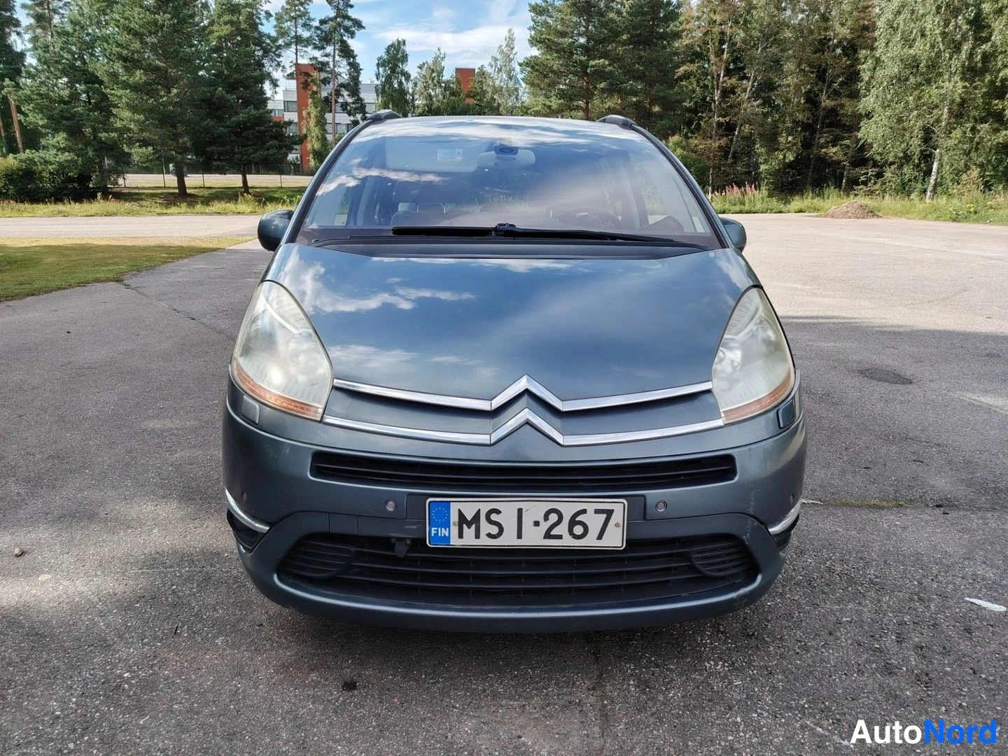 Harmaa Citroen Grand C4 Picasso 2007, edestä, kuva 5