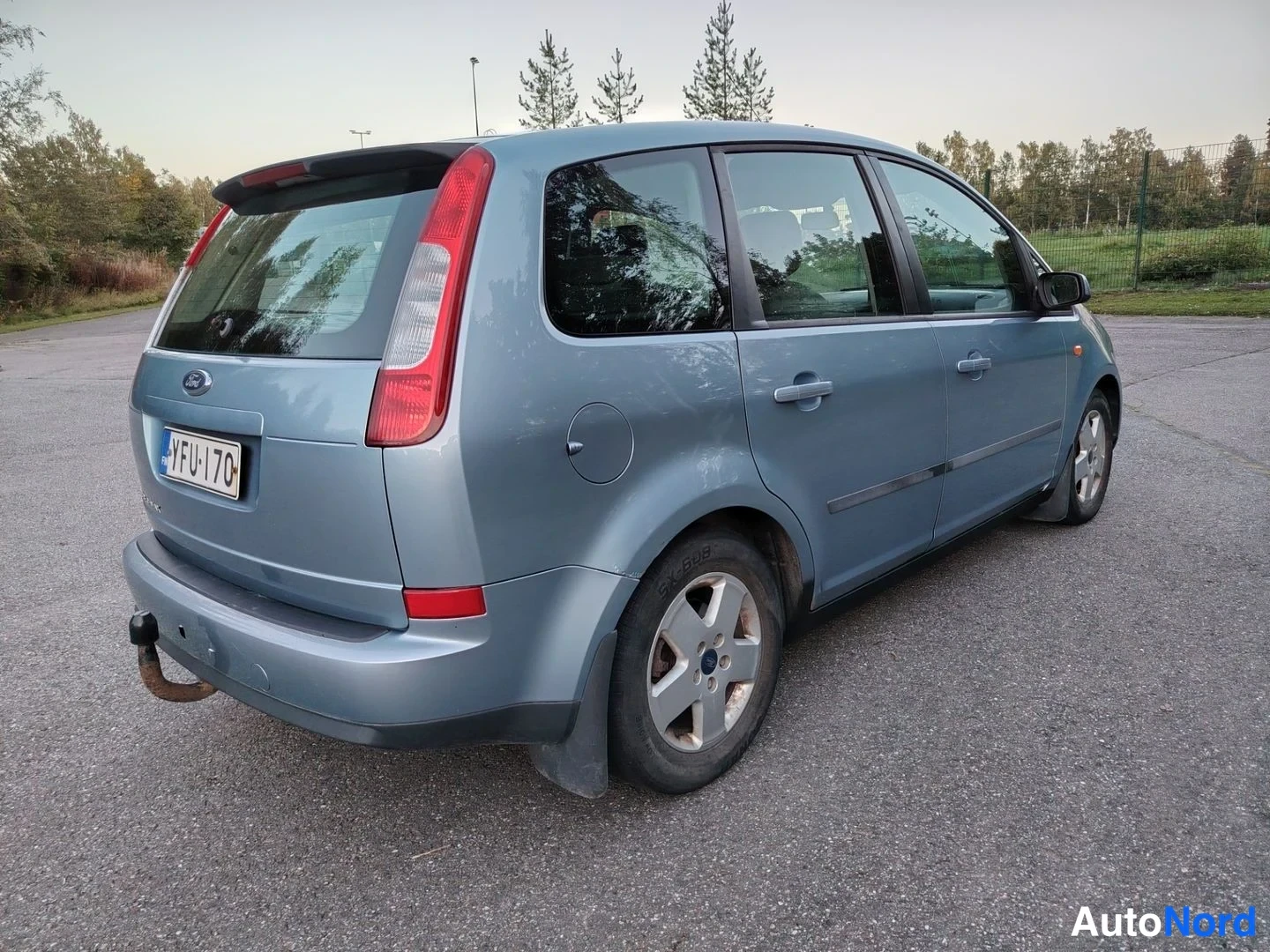 Sininen Ford C-Max 2006, takaviisto, kuva 6