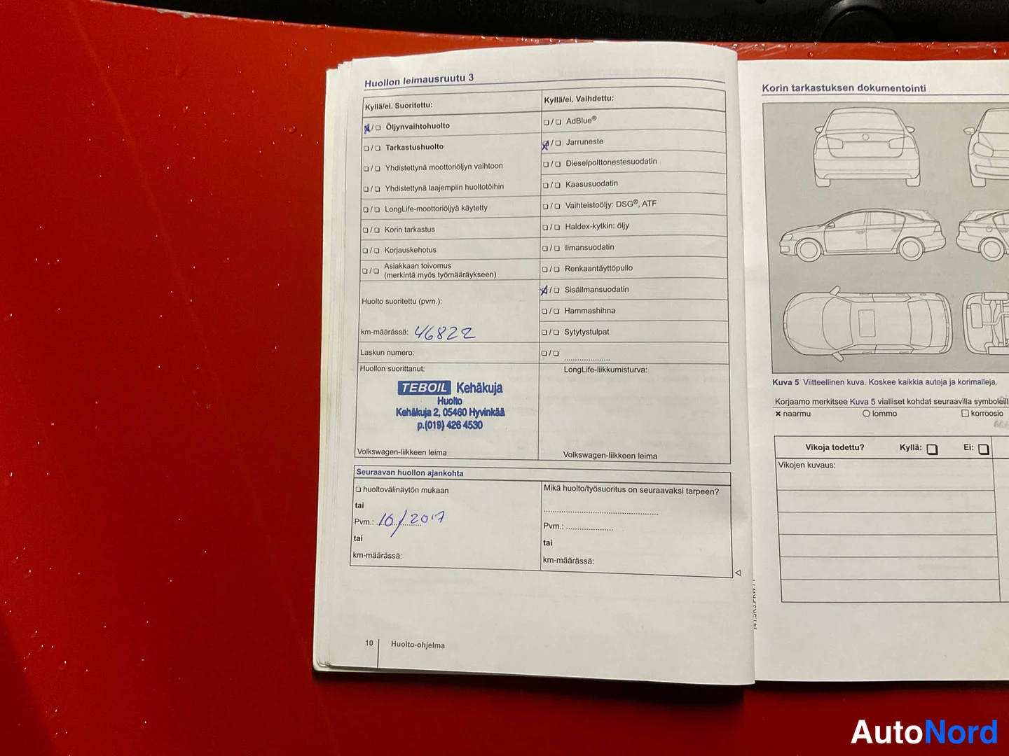 Punainen Volkswagen Up! 2015, asiakirja, kuva 17